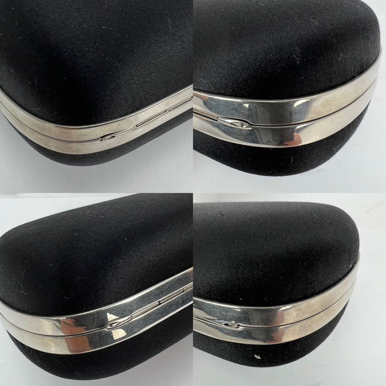 
                  
                    Alexander McQueen Skull Black Satin Clutch
                  
                