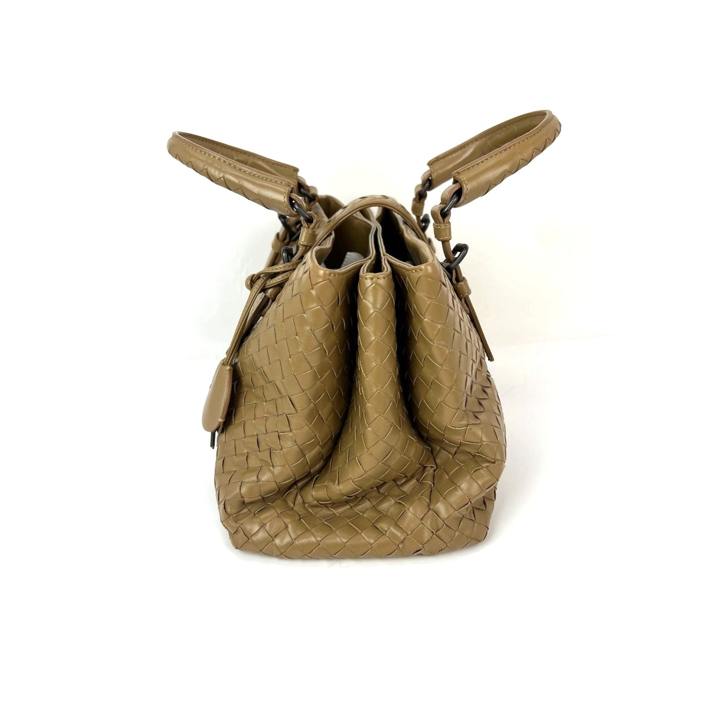 
                  
                    Bottega Veneta Roma Intrecciato Nappa Taupe Shoulder Bag
                  
                