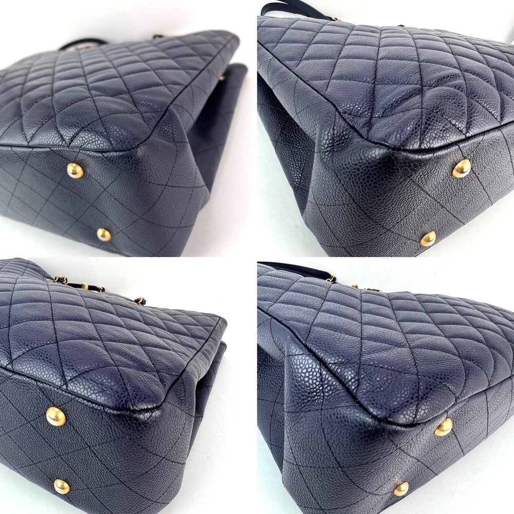 
                  
                    Chanel Caviar Quilted Large Classic Shopping Blue Leather Tote
                  
                
