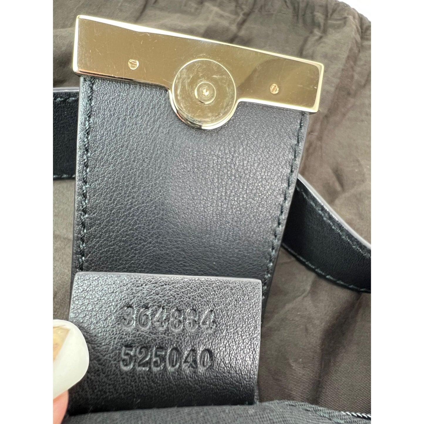 
                  
                    Gucci Guccissima Leather New Ladies Web Large Black Hobo Bag
                  
                