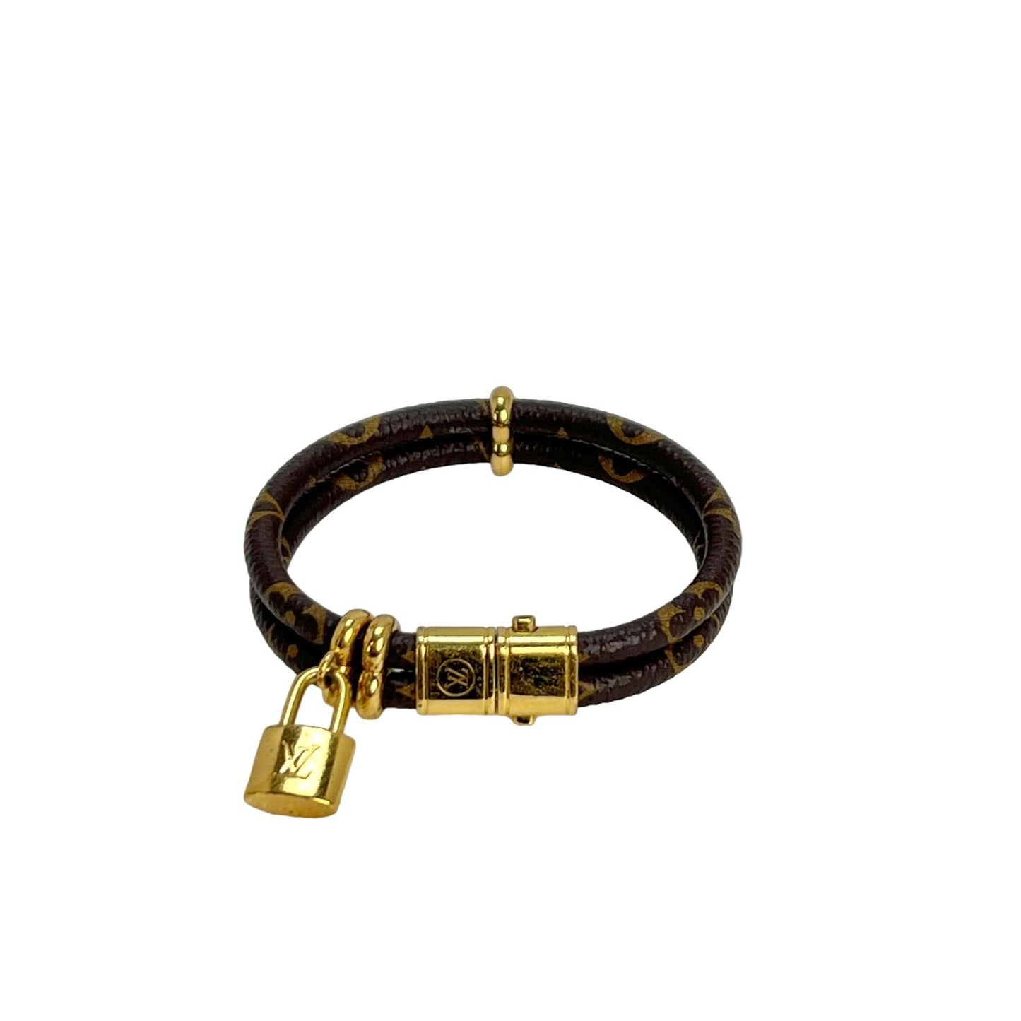 LOUIS VUITTON Monogram Keep It Twice Bracelet 17 – Debsluxurycloset