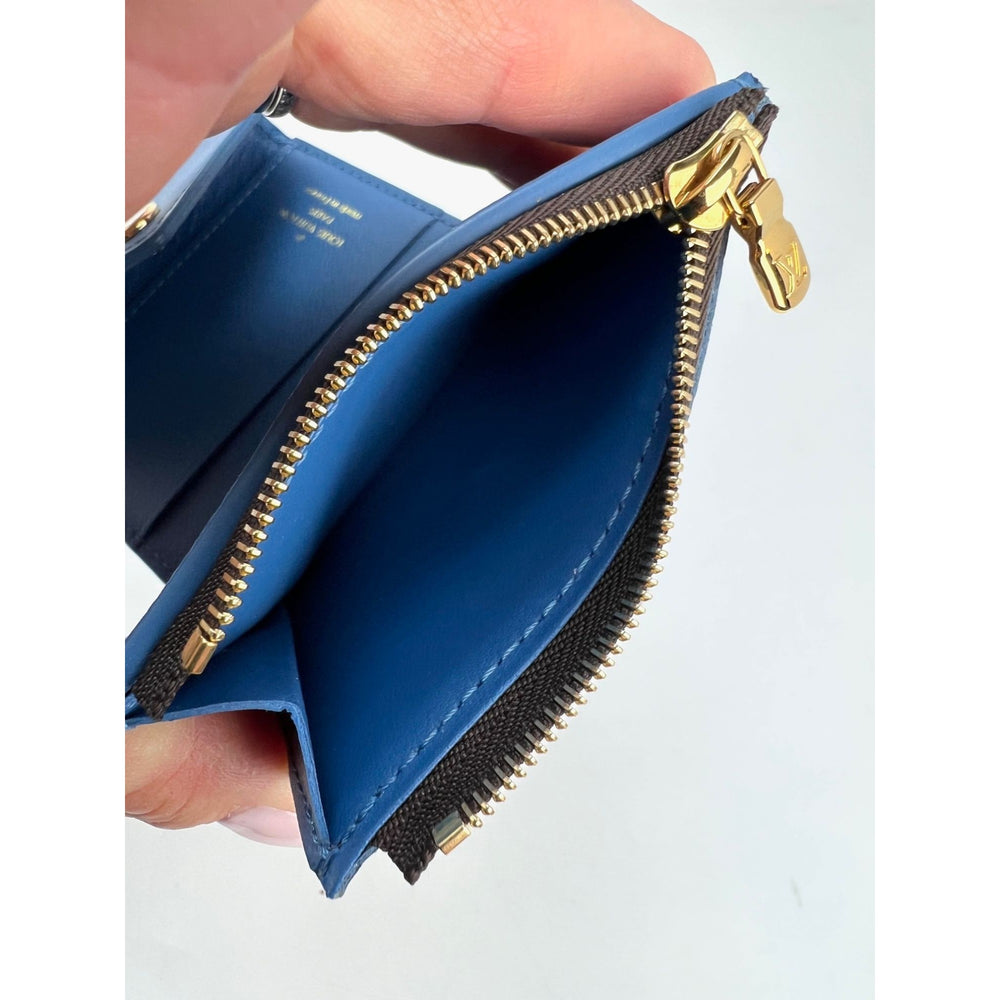 Louis Vuitton Zoe Monogram Blue Wallet