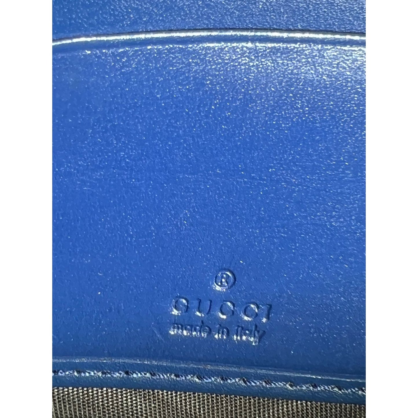 
                  
                    Gucci Micro Guccissima Zip Around Blue Wallet Clutch
                  
                