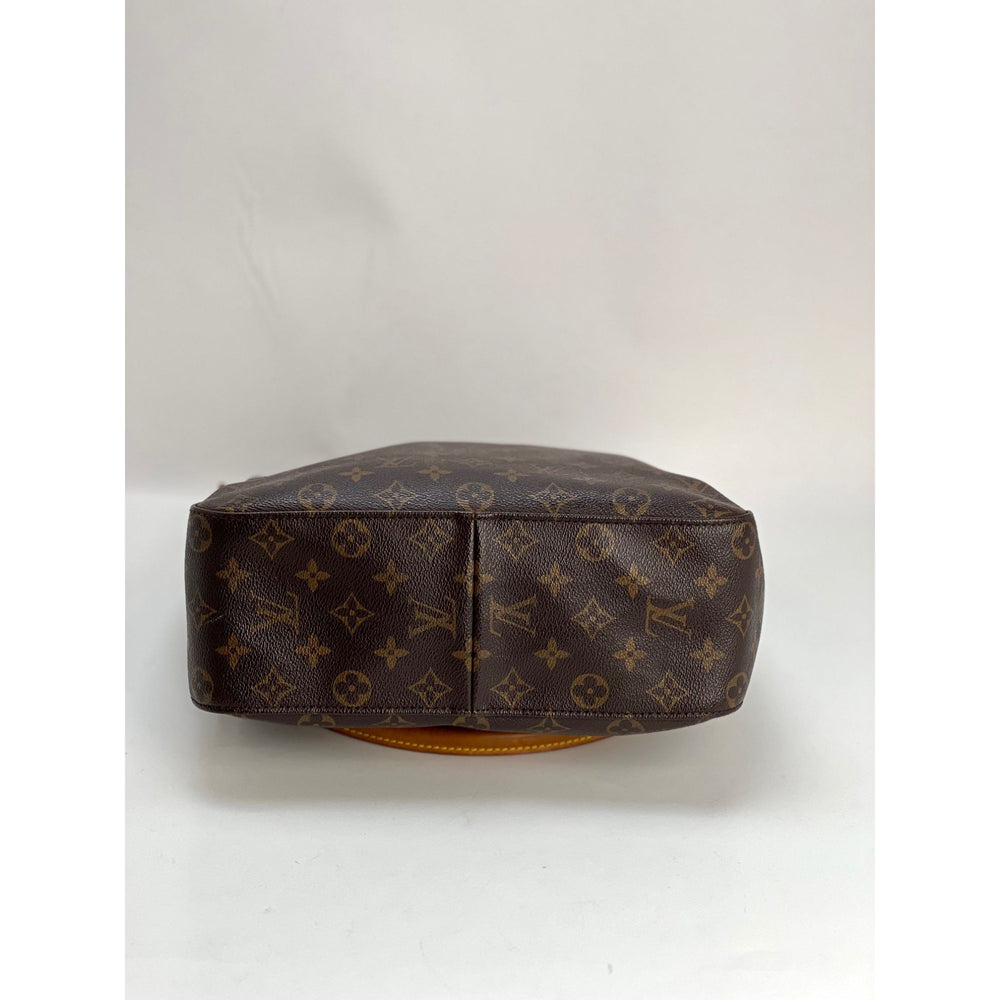 Authentic Louis Vuitton Shoulder Bag LV Looping GM Brown Monogram Pre-owned