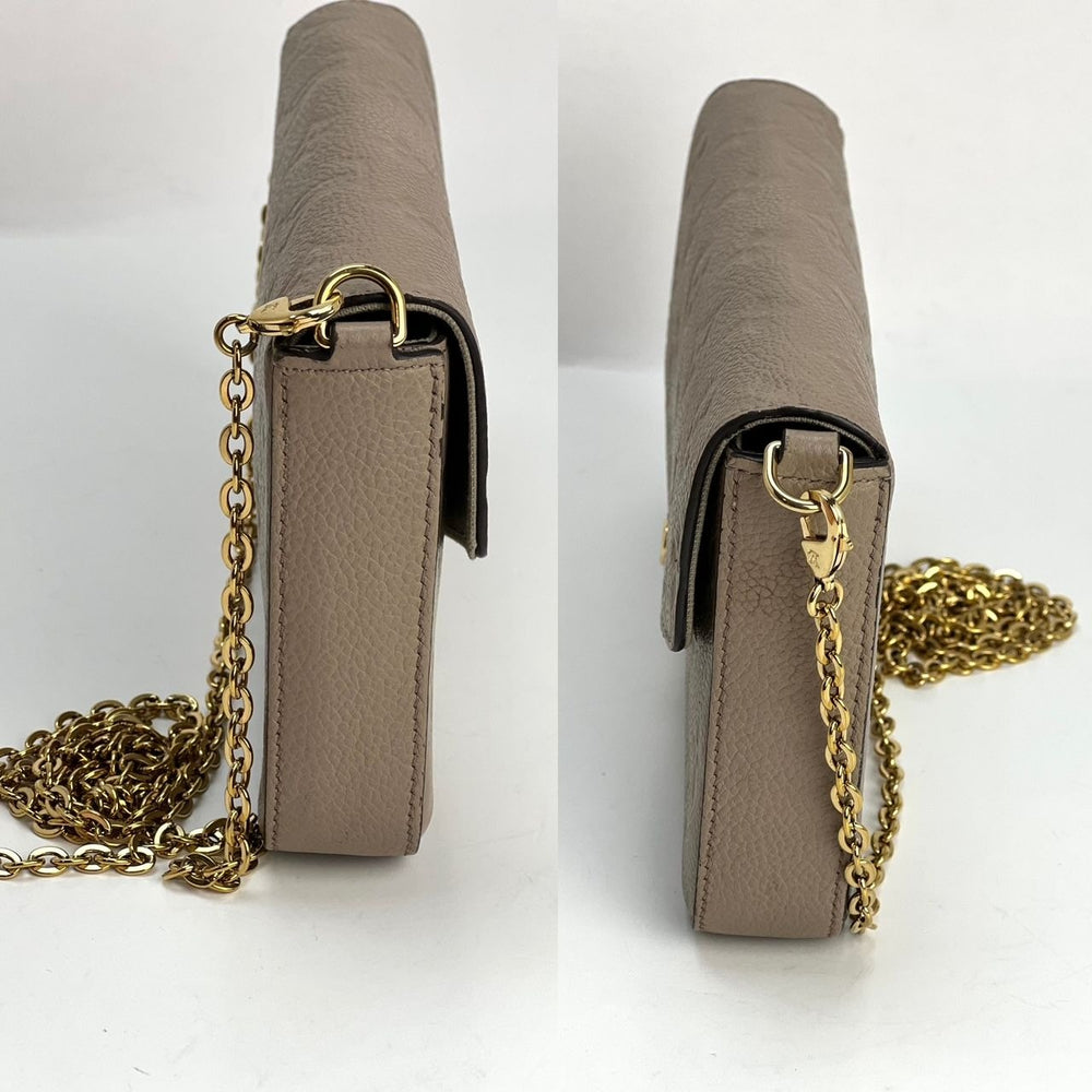 Louis Vuitton Empreinte Leather Black & Beige Felicie Pochette Crossbody  Bag – Perry's Jewelry