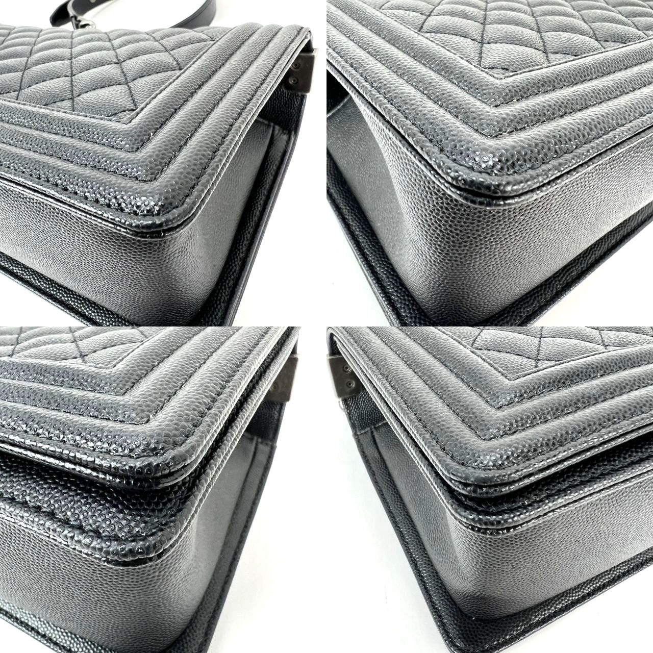 
                  
                    Chanel Caviar Quilted Medium Black Boy Flap Shoulder Bag
                  
                