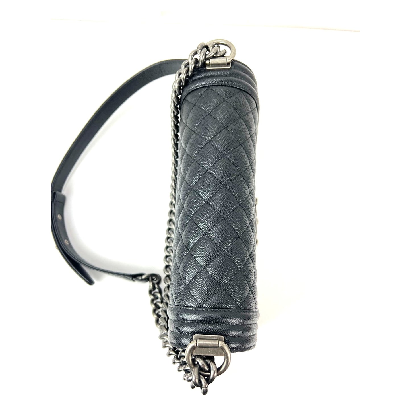 
                  
                    Chanel Caviar Quilted Medium Black Boy Flap Shoulder Bag
                  
                