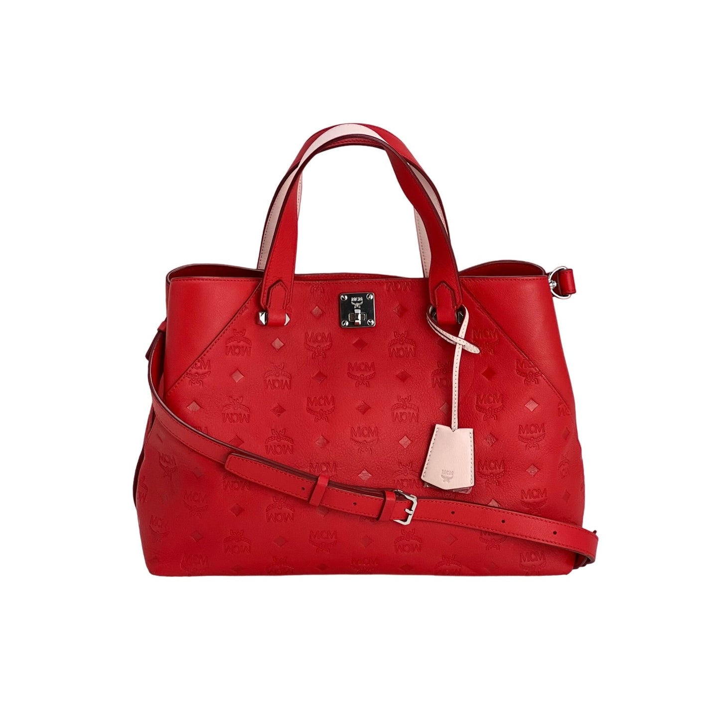 MCM Tote in Red