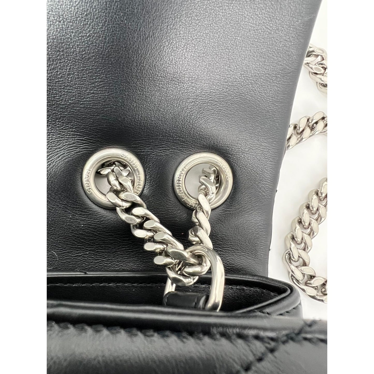 
                  
                    Saint Laurent Calfskin Medium Loulou Matelasse Black Shoulder Bag
                  
                