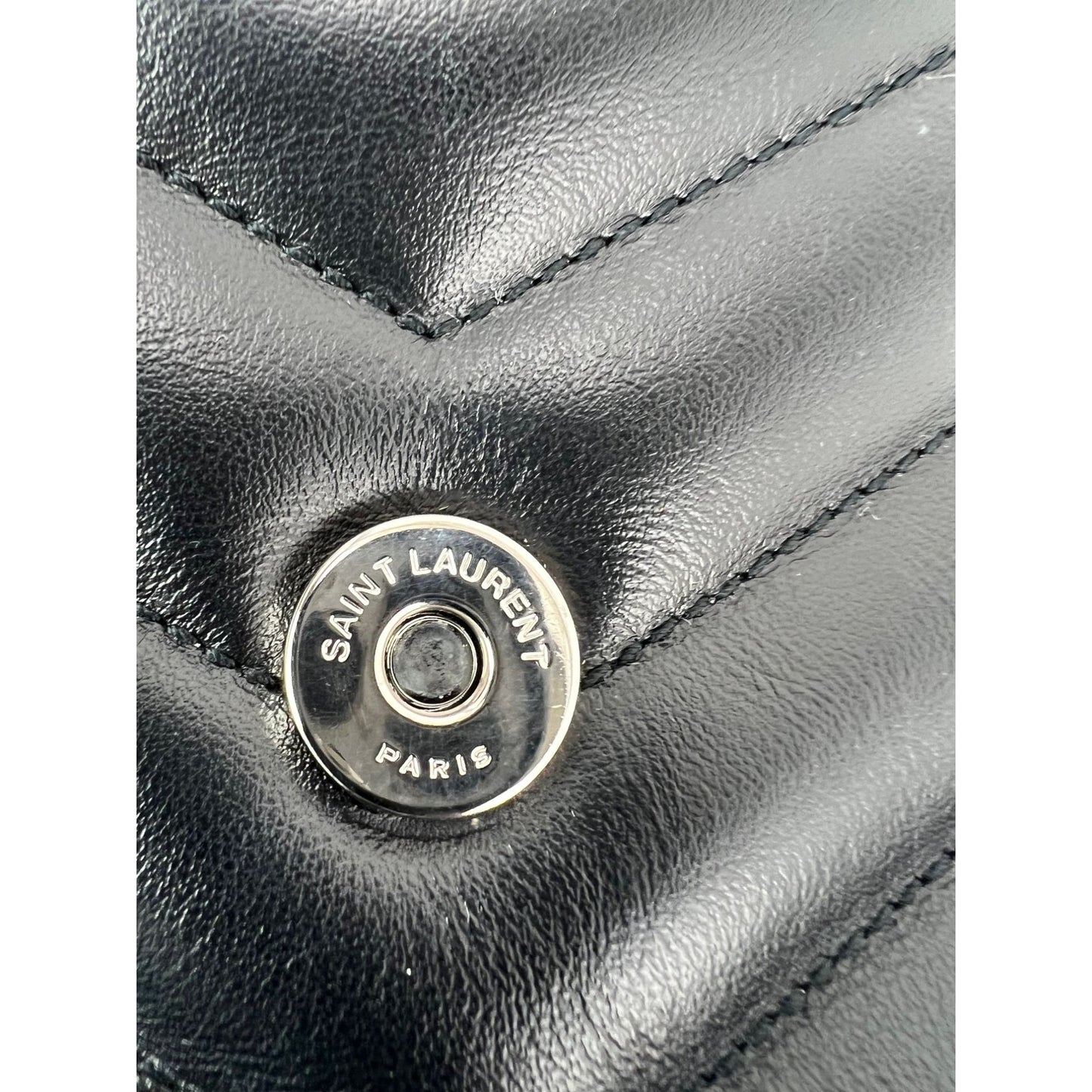
                  
                    Saint Laurent Calfskin Medium Loulou Matelasse Black Shoulder Bag
                  
                