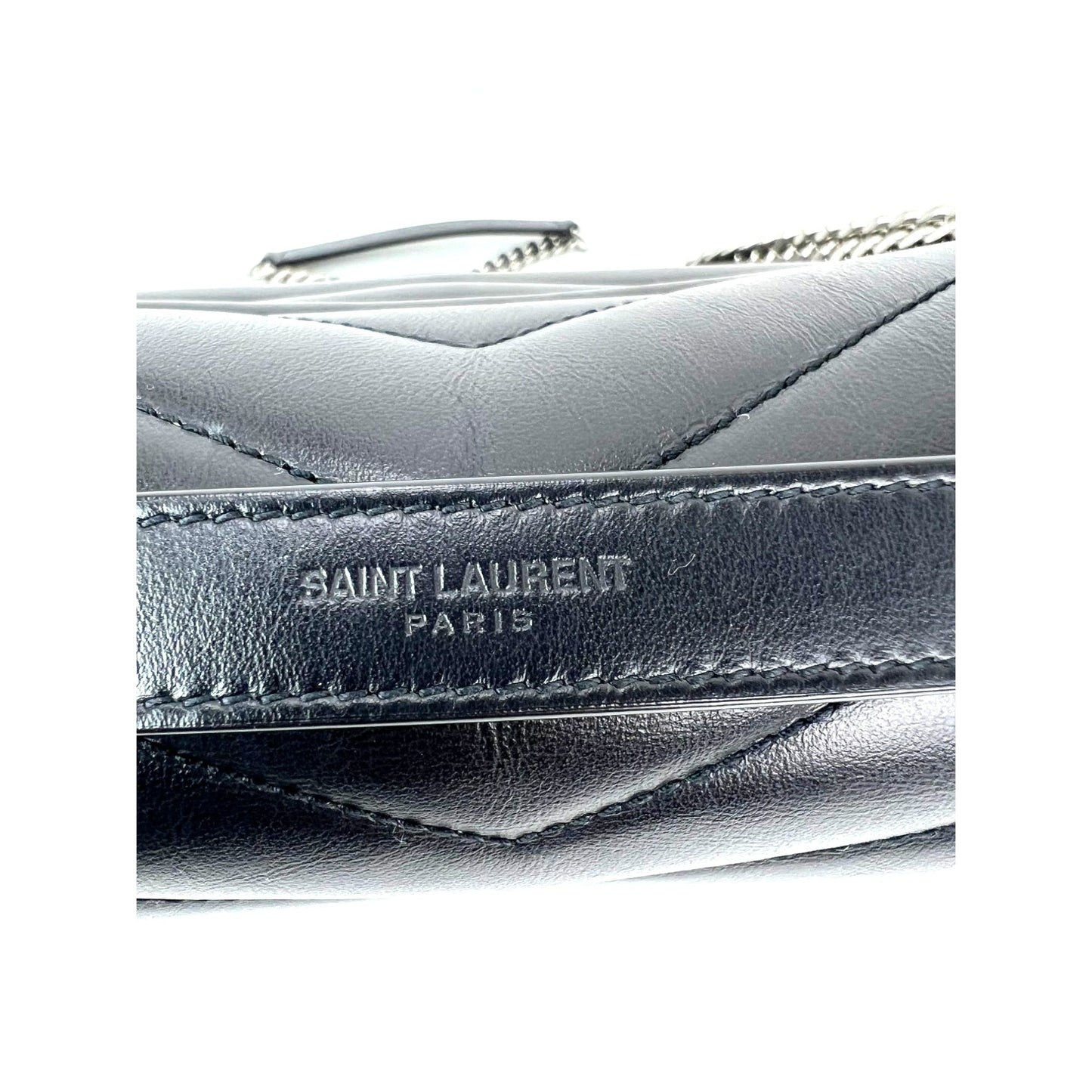 
                  
                    Saint Laurent Calfskin Medium Loulou Matelasse Black Shoulder Bag
                  
                