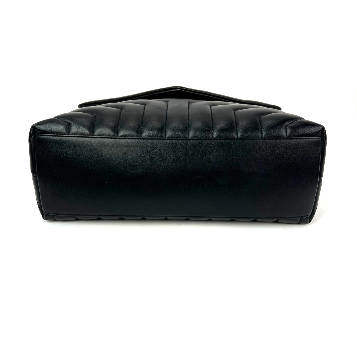 
                  
                    Saint Laurent Calfskin Medium Loulou Matelasse Black Shoulder Bag
                  
                