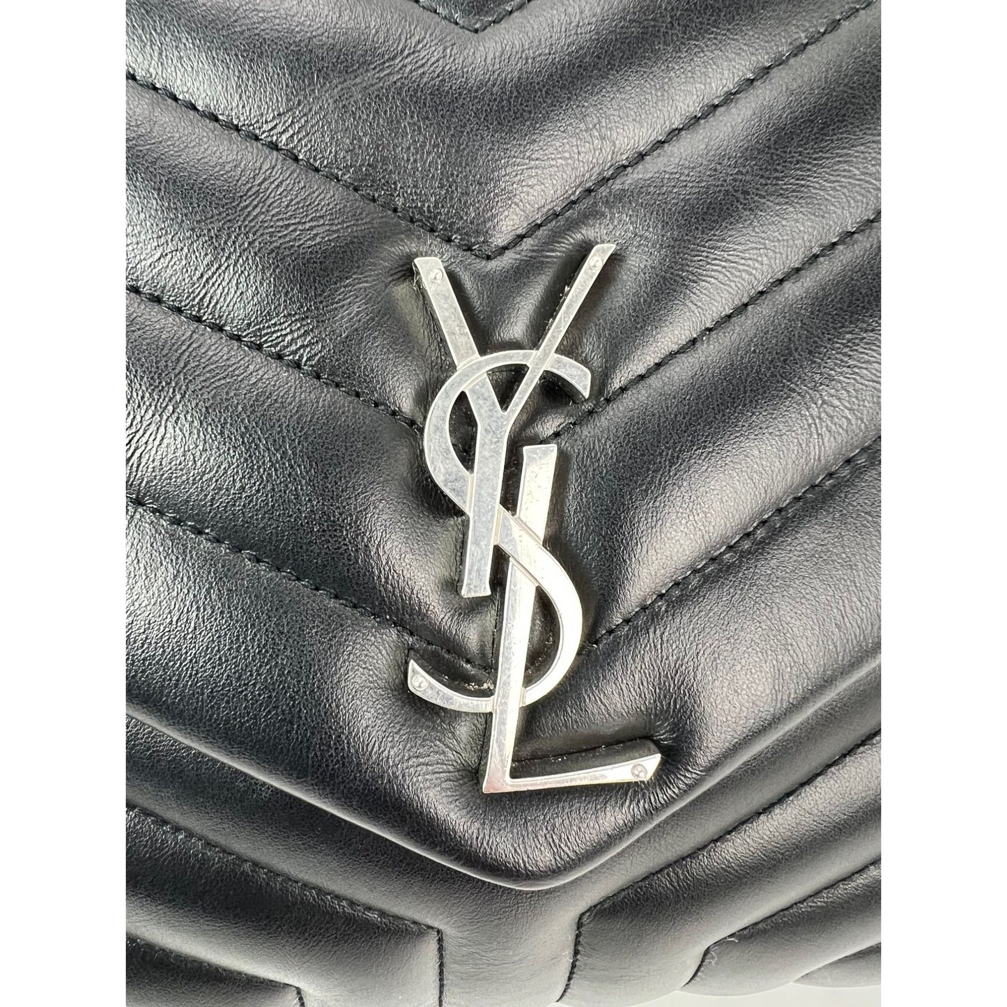 
                  
                    Saint Laurent Calfskin Medium Loulou Matelasse Black Shoulder Bag
                  
                