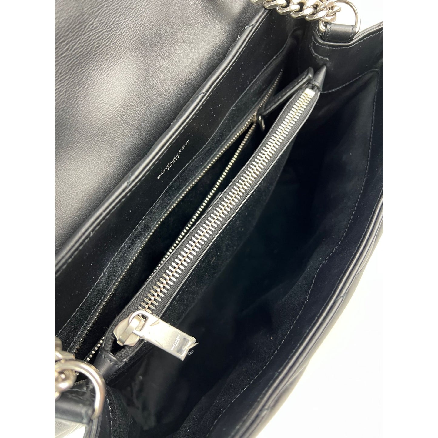 
                  
                    Saint Laurent Calfskin Medium Loulou Matelasse Black Shoulder Bag
                  
                
