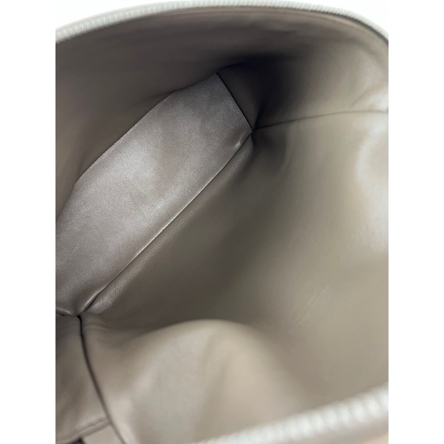 
                  
                    Loro Piana Grained Calfskin 23.5 Extra Pocket Warm Mastic Backpack
                  
                