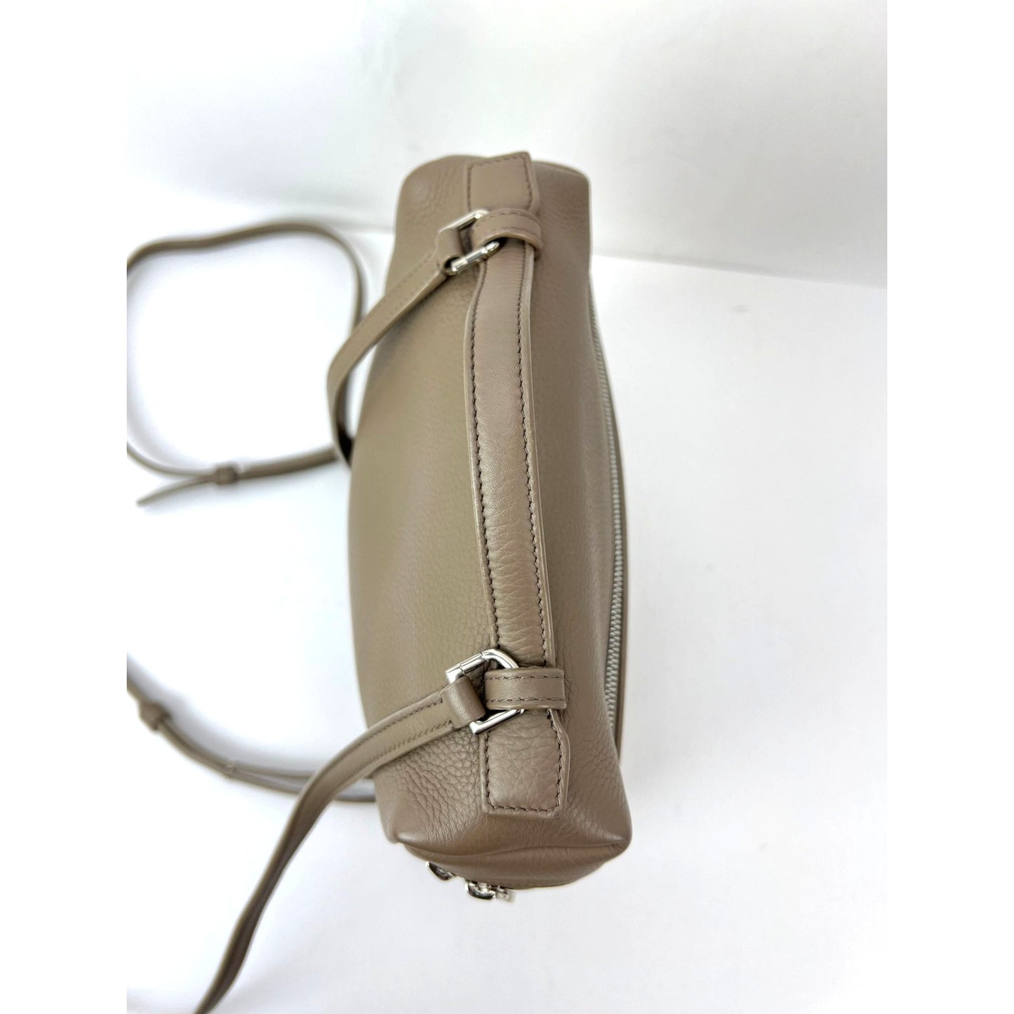 
                  
                    Loro Piana Grained Calfskin 23.5 Extra Pocket Warm Mastic Backpack
                  
                