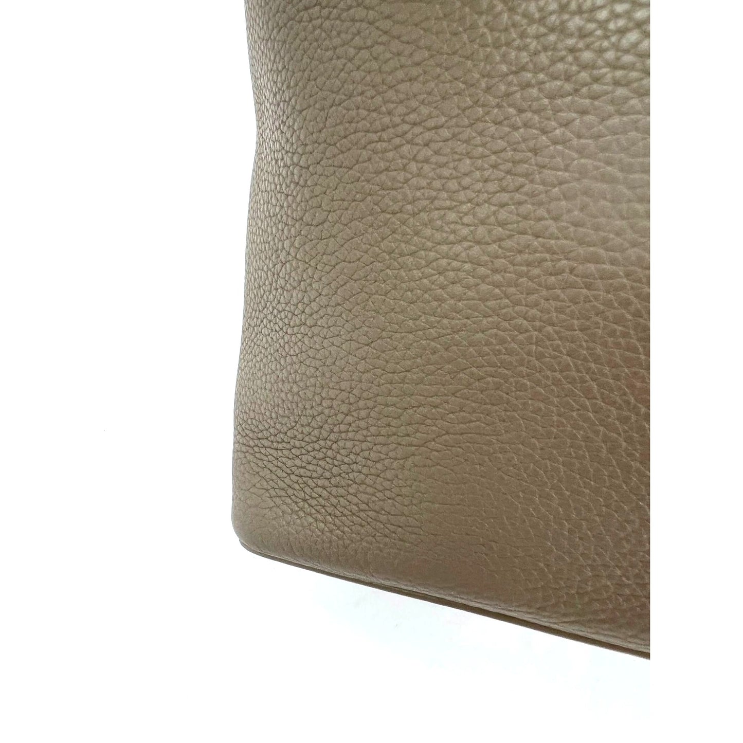 
                  
                    Loro Piana Grained Calfskin 23.5 Extra Pocket Warm Mastic Backpack
                  
                
