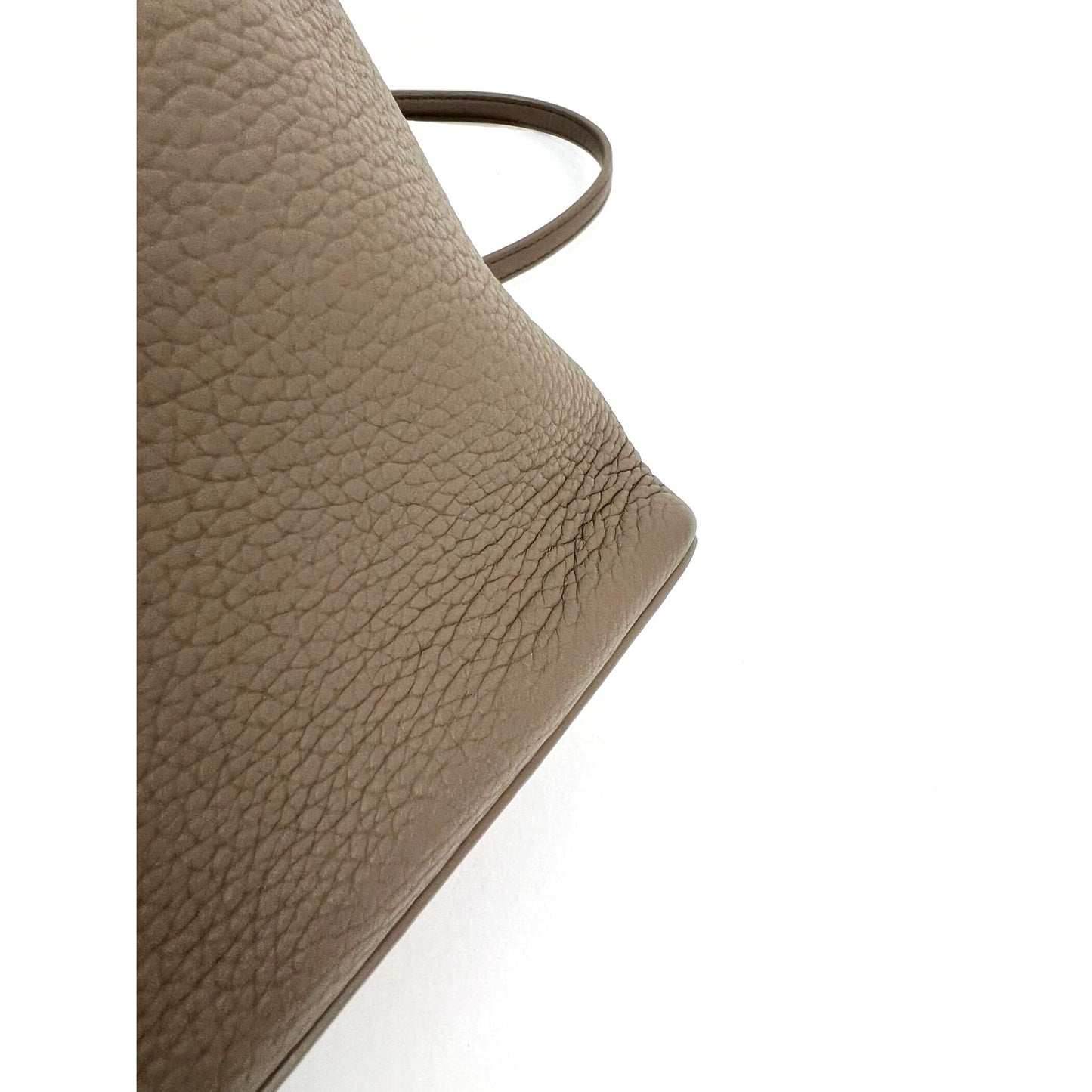 
                  
                    Loro Piana Grained Calfskin 23.5 Extra Pocket Warm Mastic Backpack
                  
                
