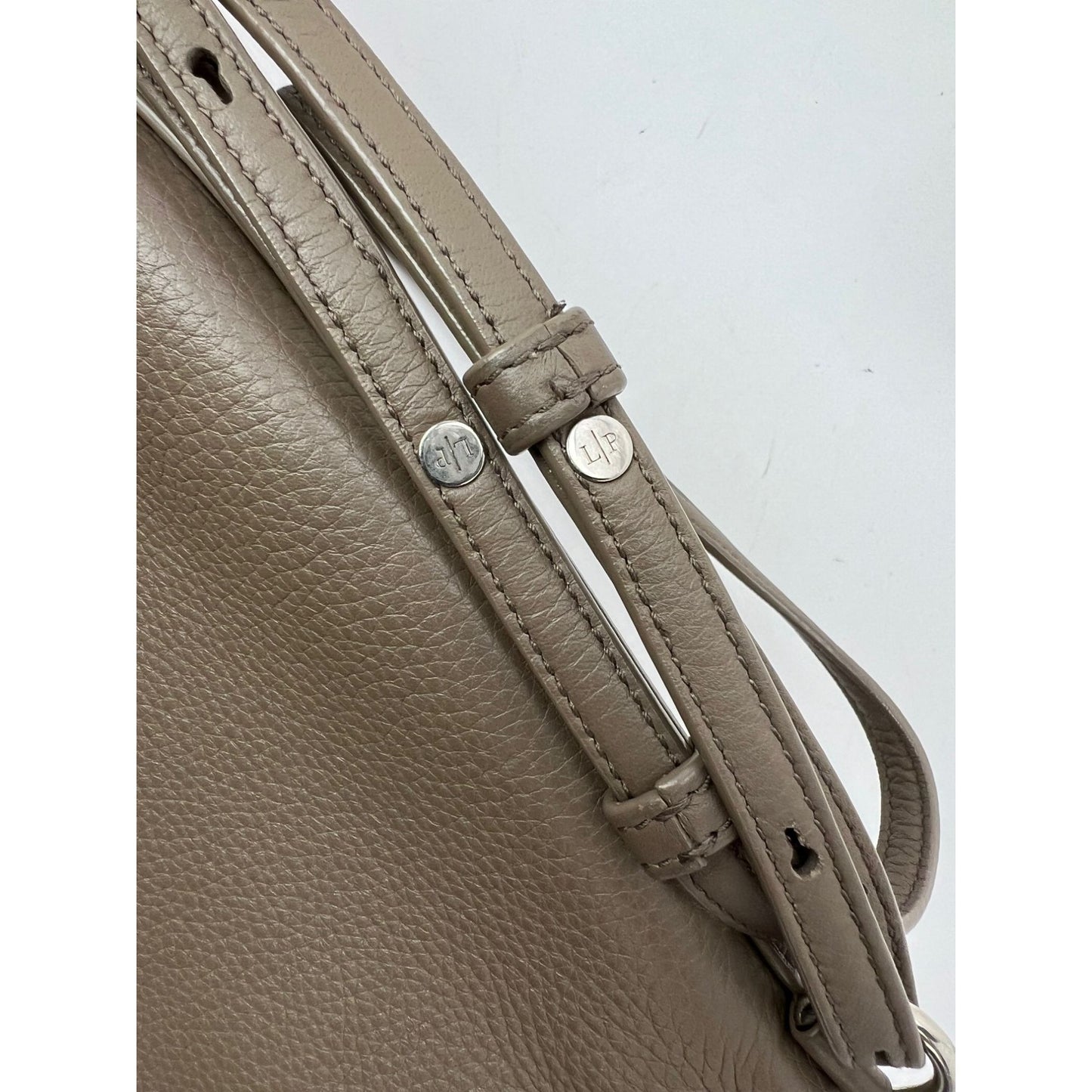
                  
                    Loro Piana Grained Calfskin 23.5 Extra Pocket Warm Mastic Backpack
                  
                