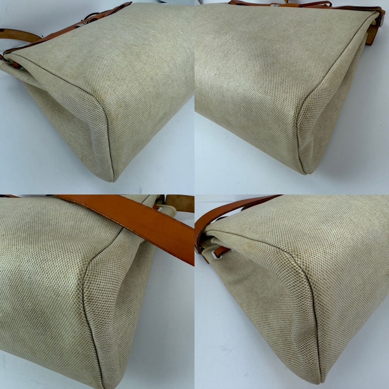 
                  
                    Hermes Toile Vache Herbag 39 MM Natural Shoulder Hand Bag
                  
                