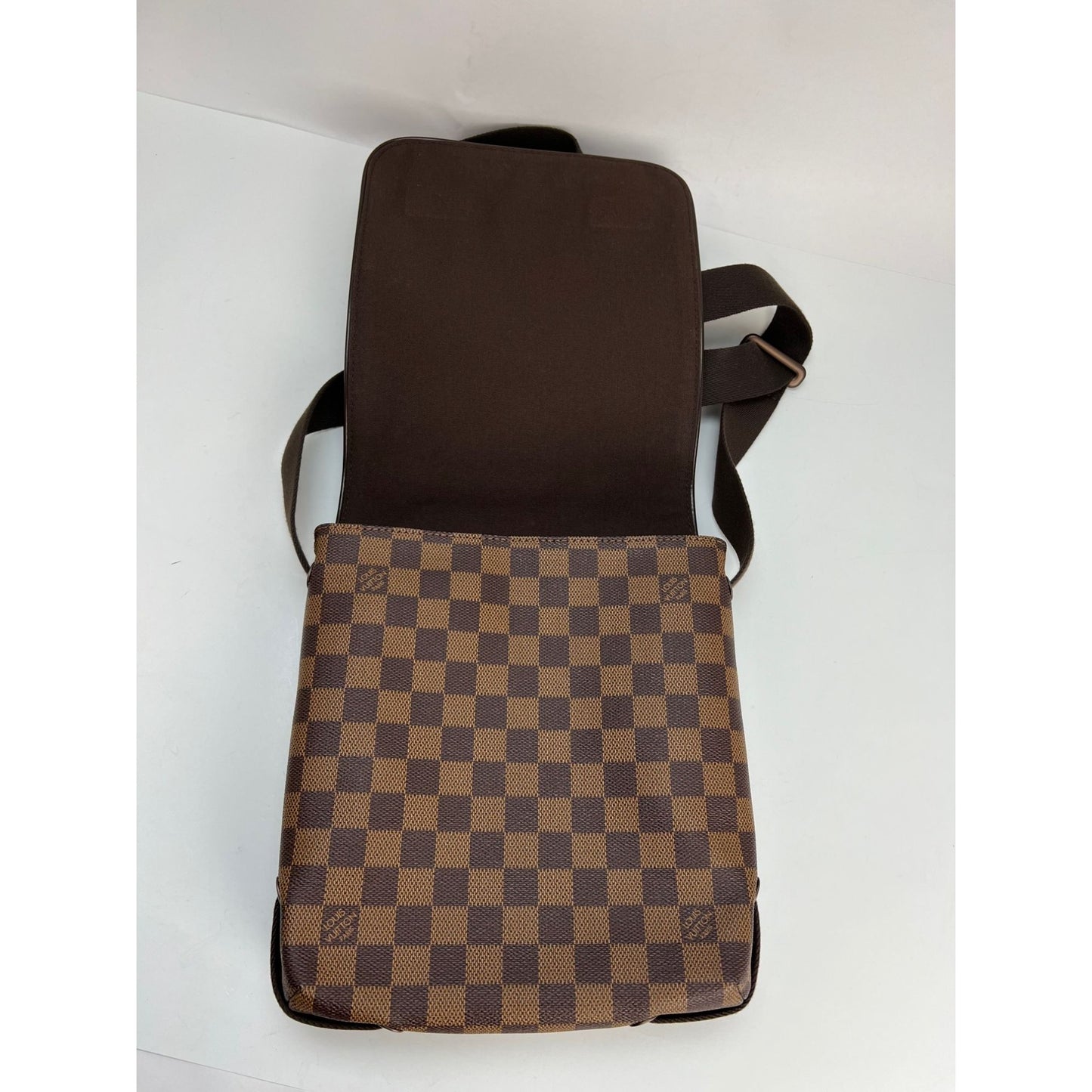 Louis+Vuitton+Brooklyn+Messenger+Bag+PM+Brown+Leather for