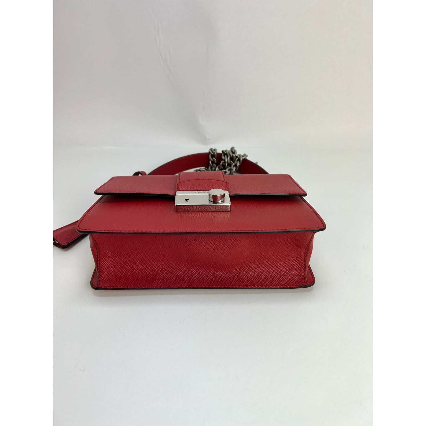 Prada Saffiano Lux Sound Bag - Burgundy Crossbody Bags, Handbags -  PRA883312
