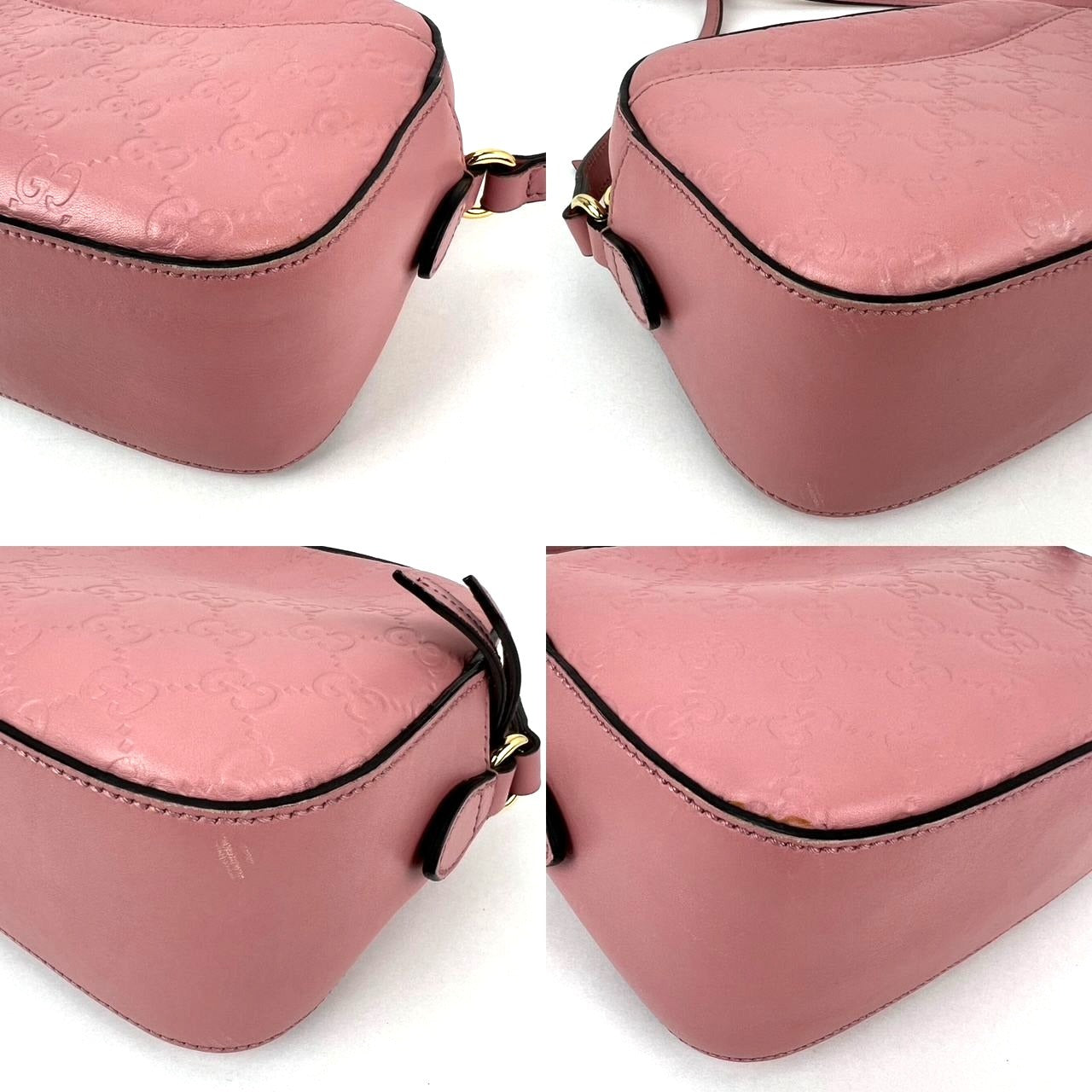
                  
                    Gucci Guccissima Camera Pink Leather Crossbody Bag
                  
                