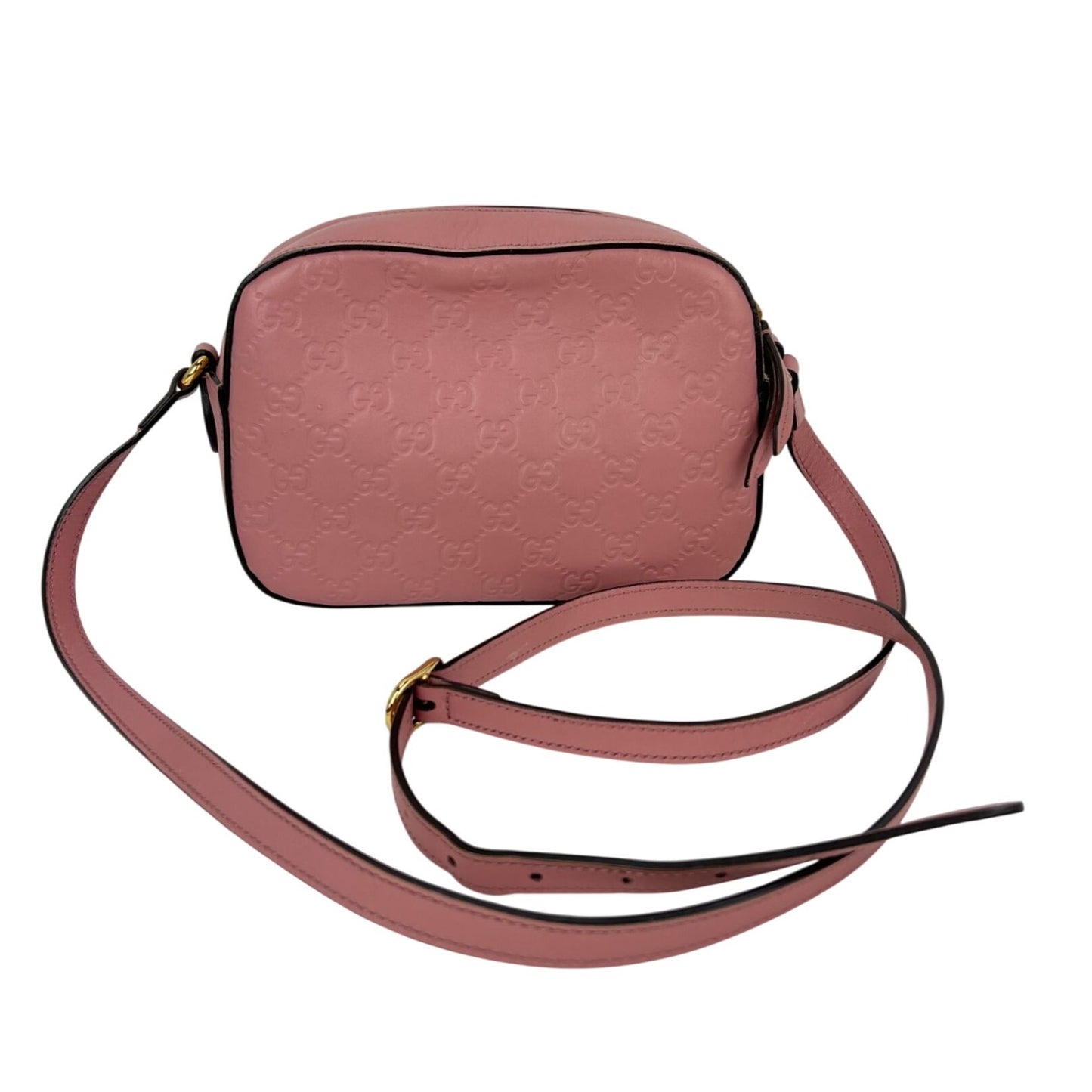 
                  
                    Gucci Guccissima Camera Pink Leather Crossbody Bag
                  
                