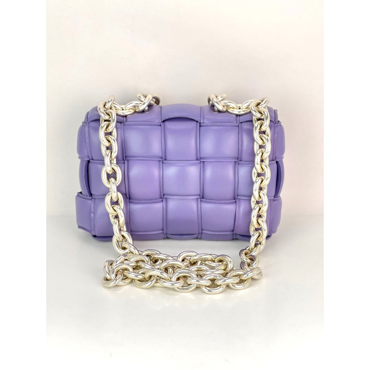 
                  
                    Bottega Veneta Padded Chain Cassette Purple Hand Shoulder Bag
                  
                