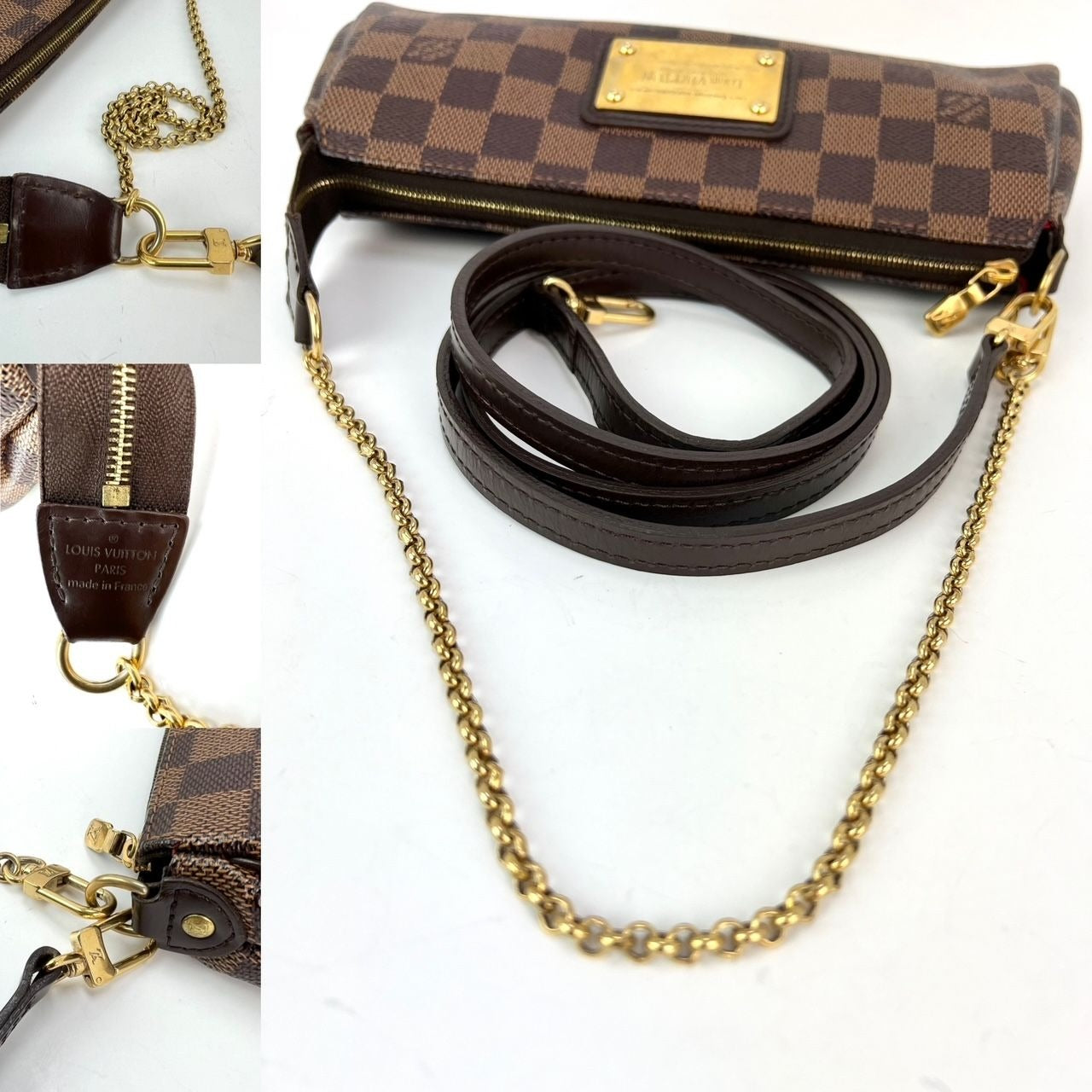 
                  
                    Louis Vuitton Eva Damier Ebene Canvas Shoulder Cross body
                  
                