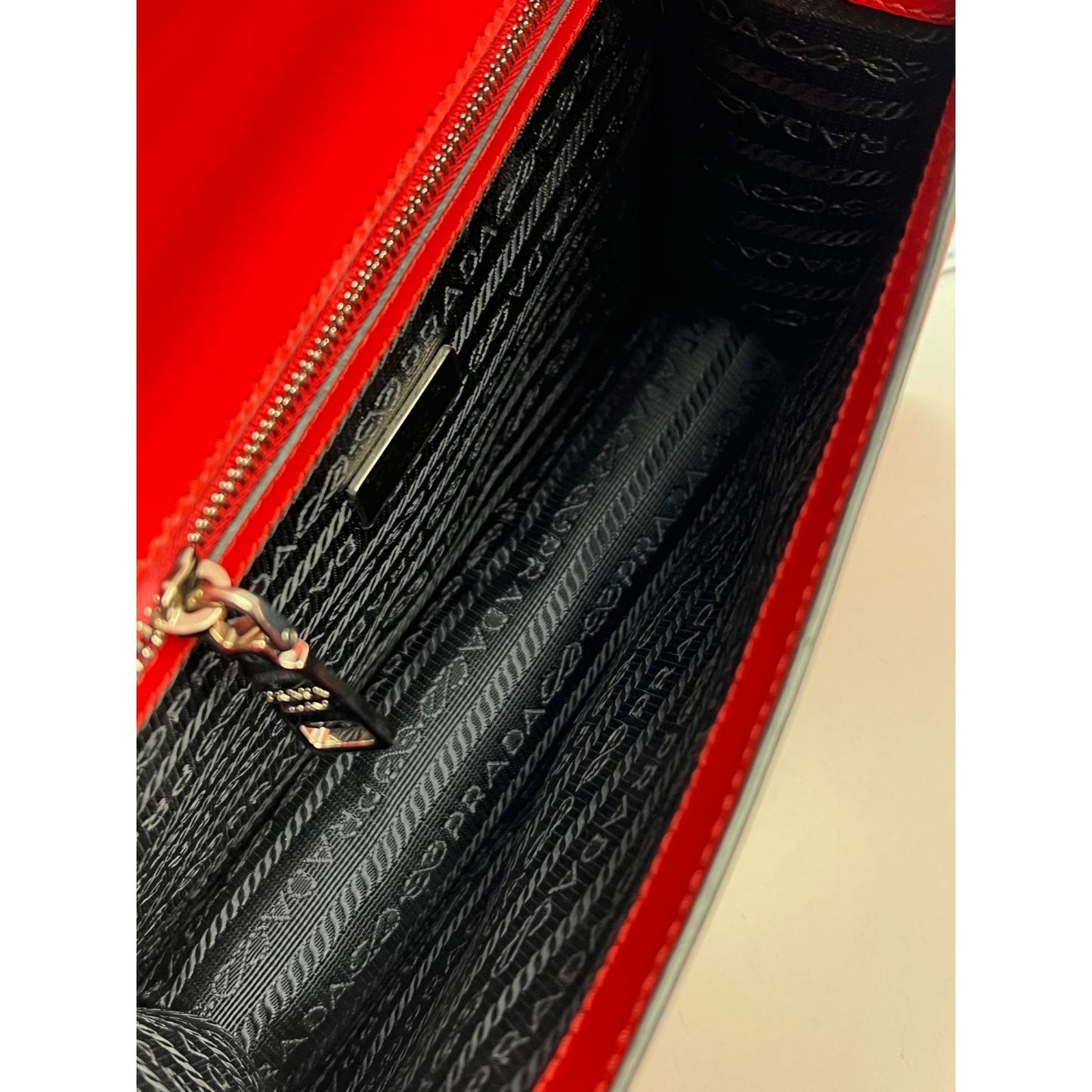 PRADA Lux Wallet Chain Bag - Dark Beige