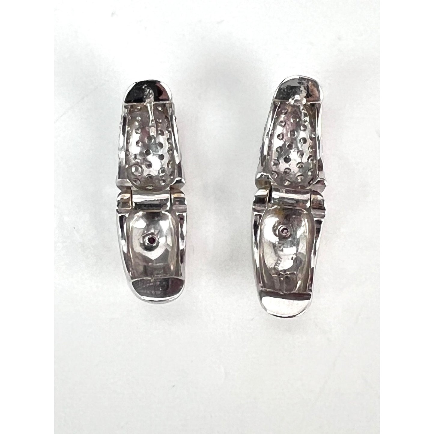 
                  
                    Roberto Coin Diamond & 18K White Gold Huggie Hoop Earrings/0.5"
                  
                