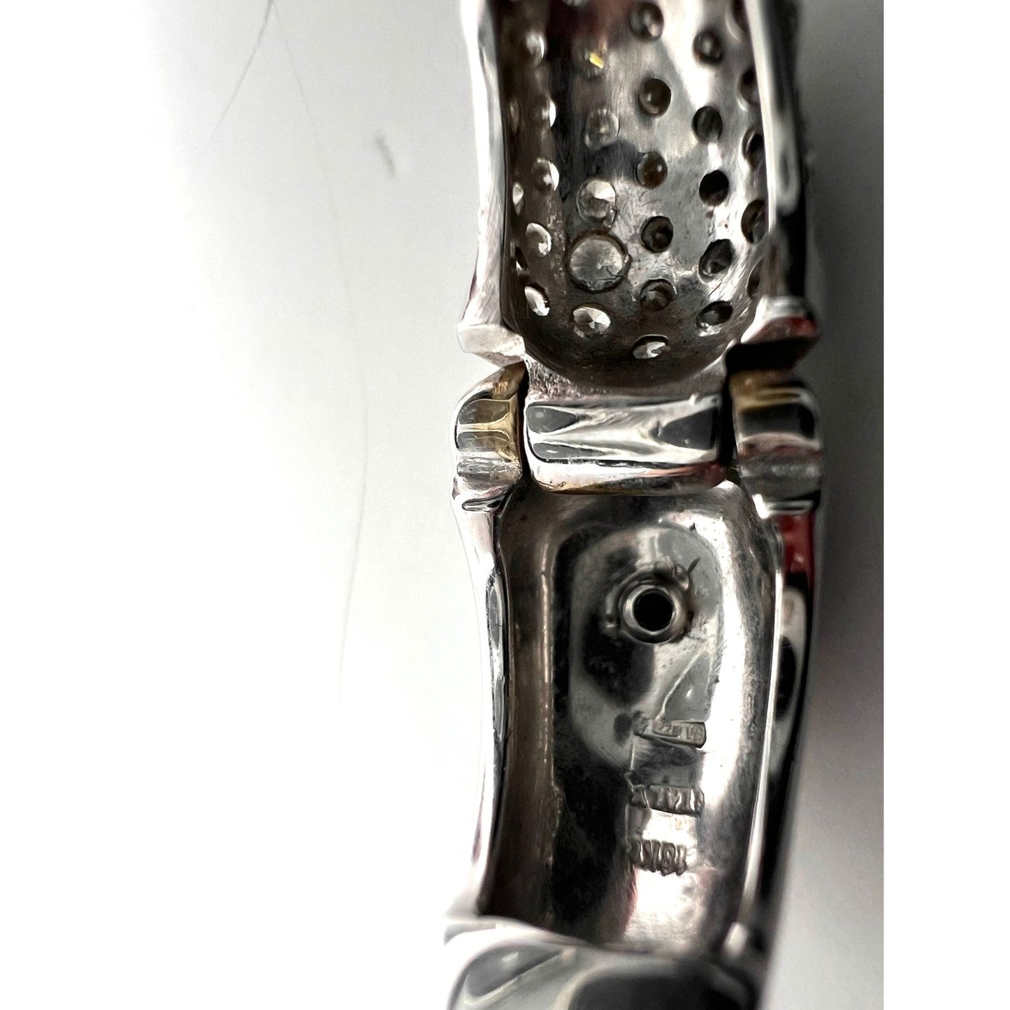 
                  
                    Roberto Coin Diamond & 18K White Gold Huggie Hoop Earrings/0.5"
                  
                