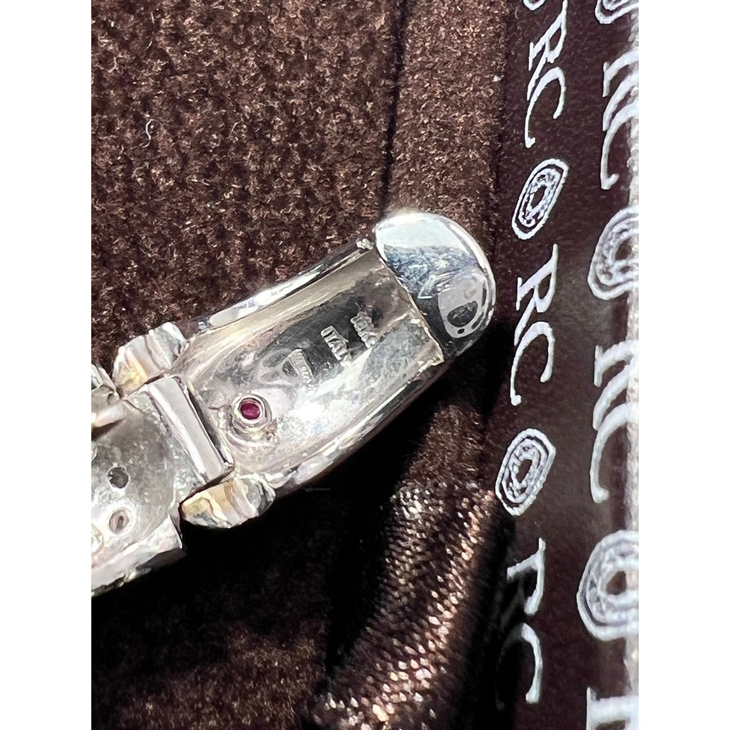 
                  
                    Roberto Coin Diamond & 18K White Gold Huggie Hoop Earrings/0.5"
                  
                