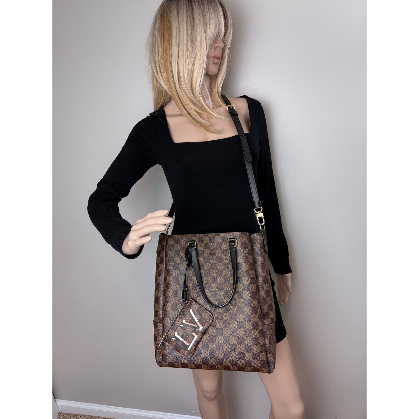 
                  
                    Louis Vuitton Belmont MM Damier Ebene Crossbody Tote Bag
                  
                