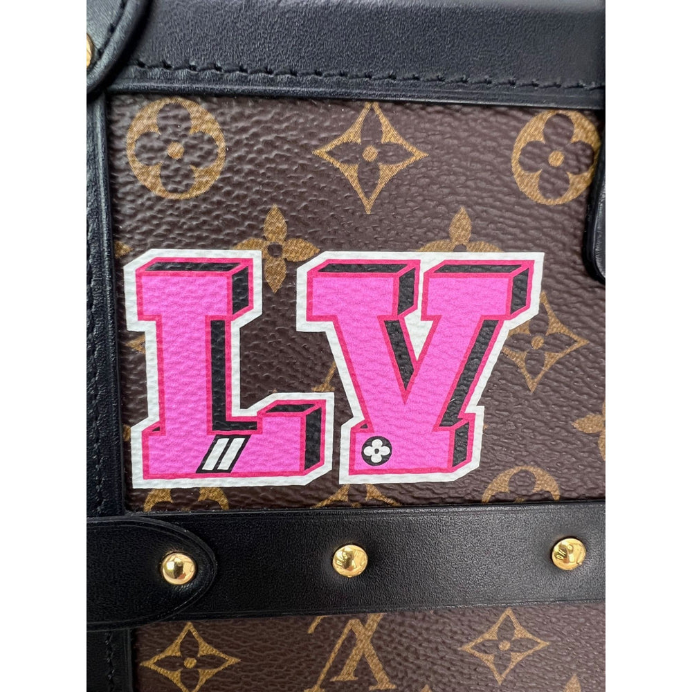 
                  
                    Louis Vuitton Petite Malle Patches Monogram Crossbody Clutch Bag Limited Edition RARE
                  
                