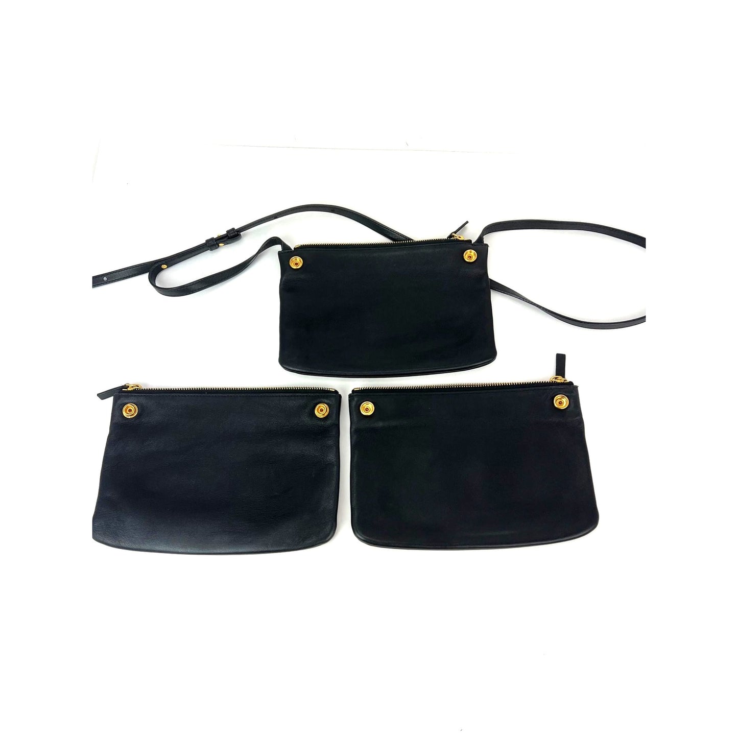 
                  
                    Celine Smooth Lambskin Small Trio Crossbody Black Bag
                  
                