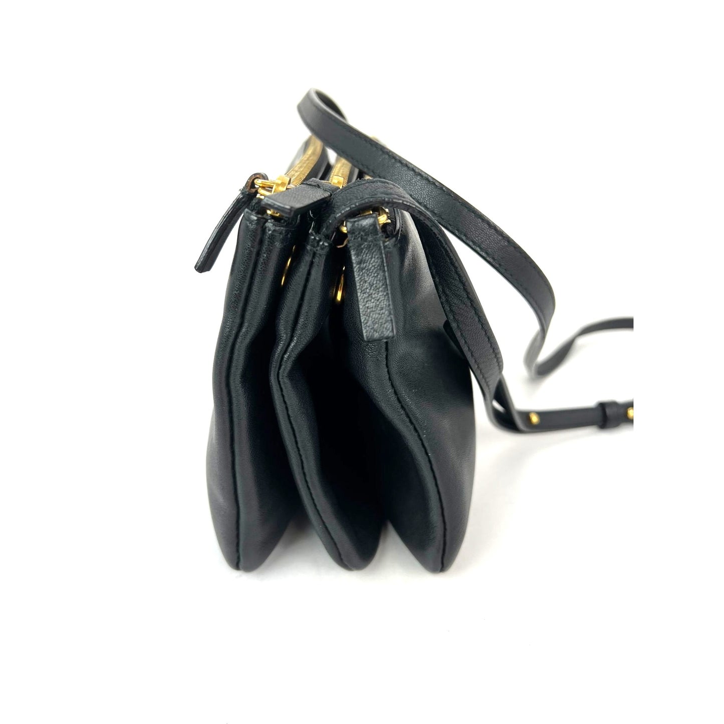 
                  
                    Celine Smooth Lambskin Small Trio Crossbody Black Bag
                  
                