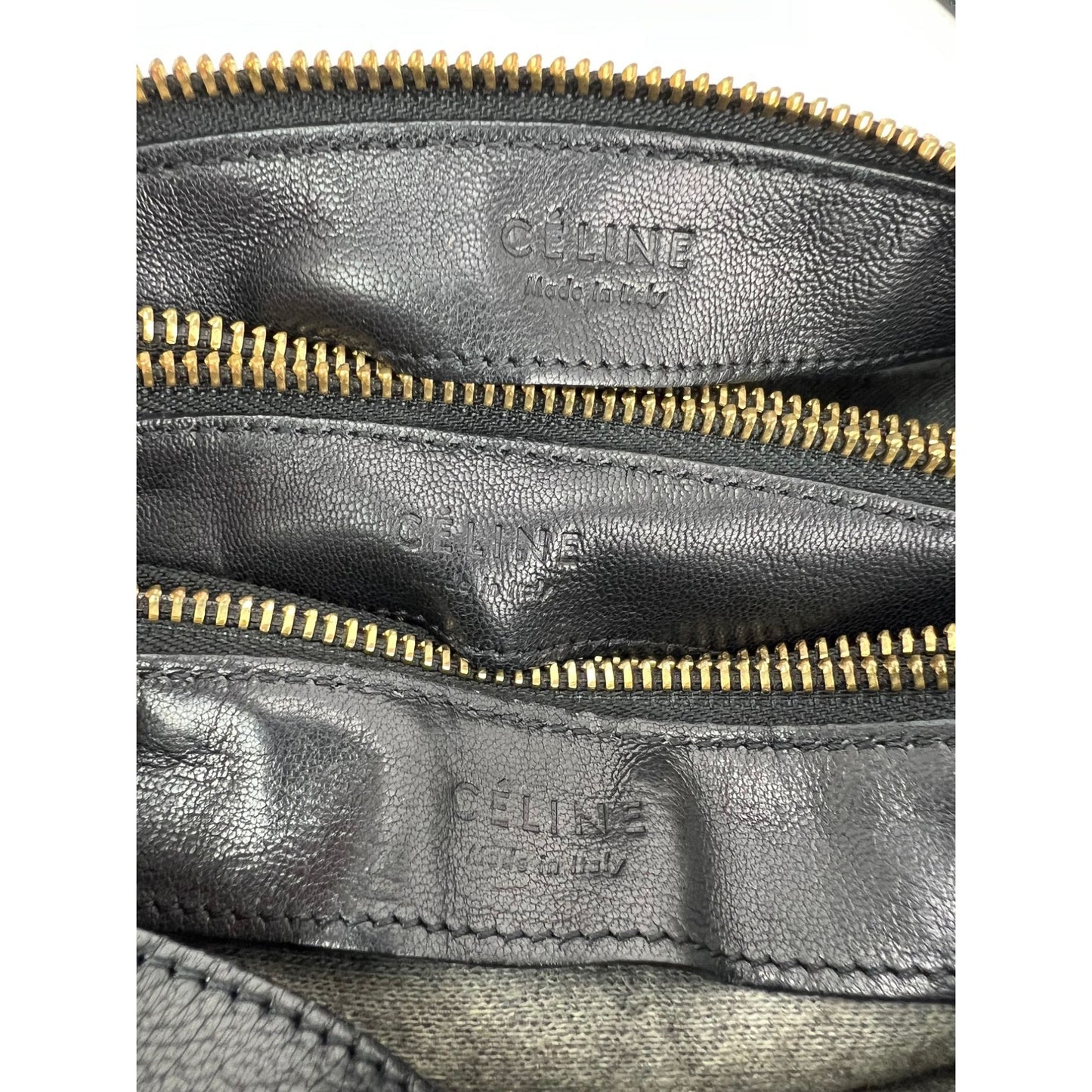 
                  
                    Celine Smooth Lambskin Small Trio Crossbody Black Bag
                  
                