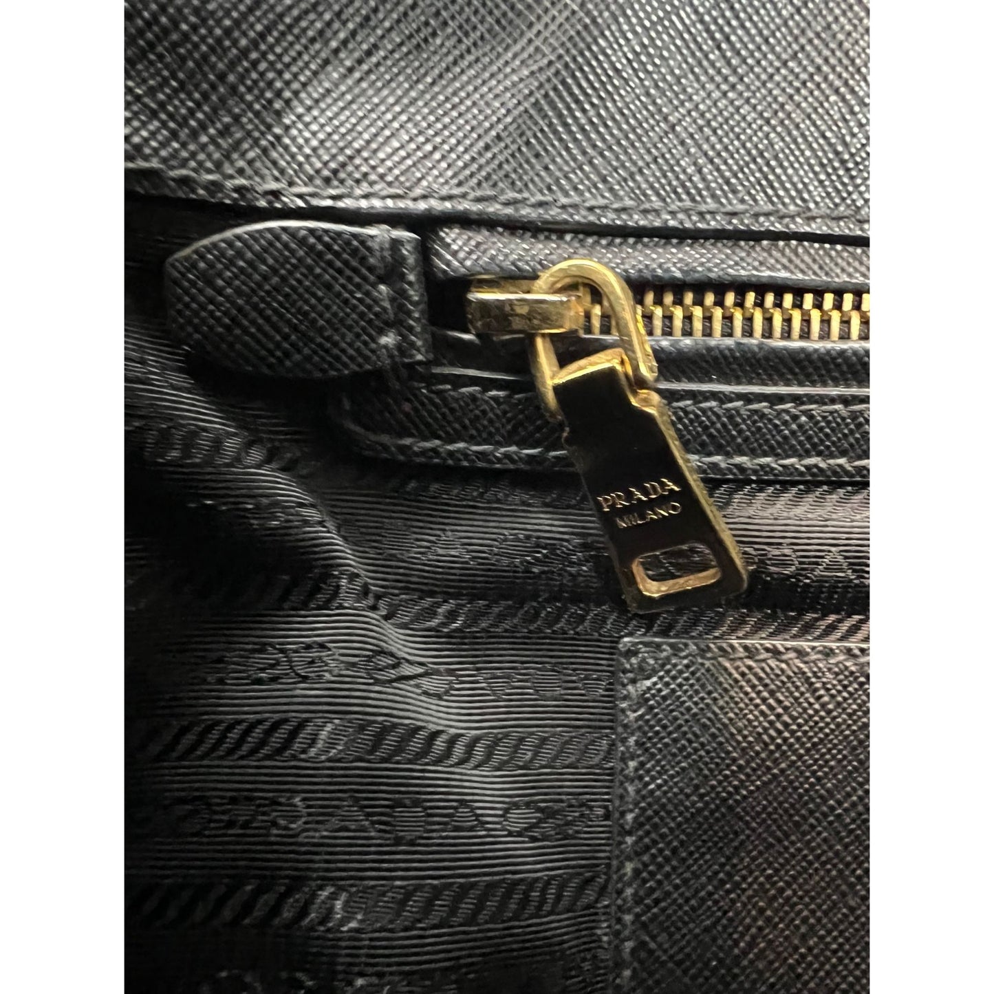 
                  
                    Prada Saffiano Leather Double Zip Black Tote Bag
                  
                
