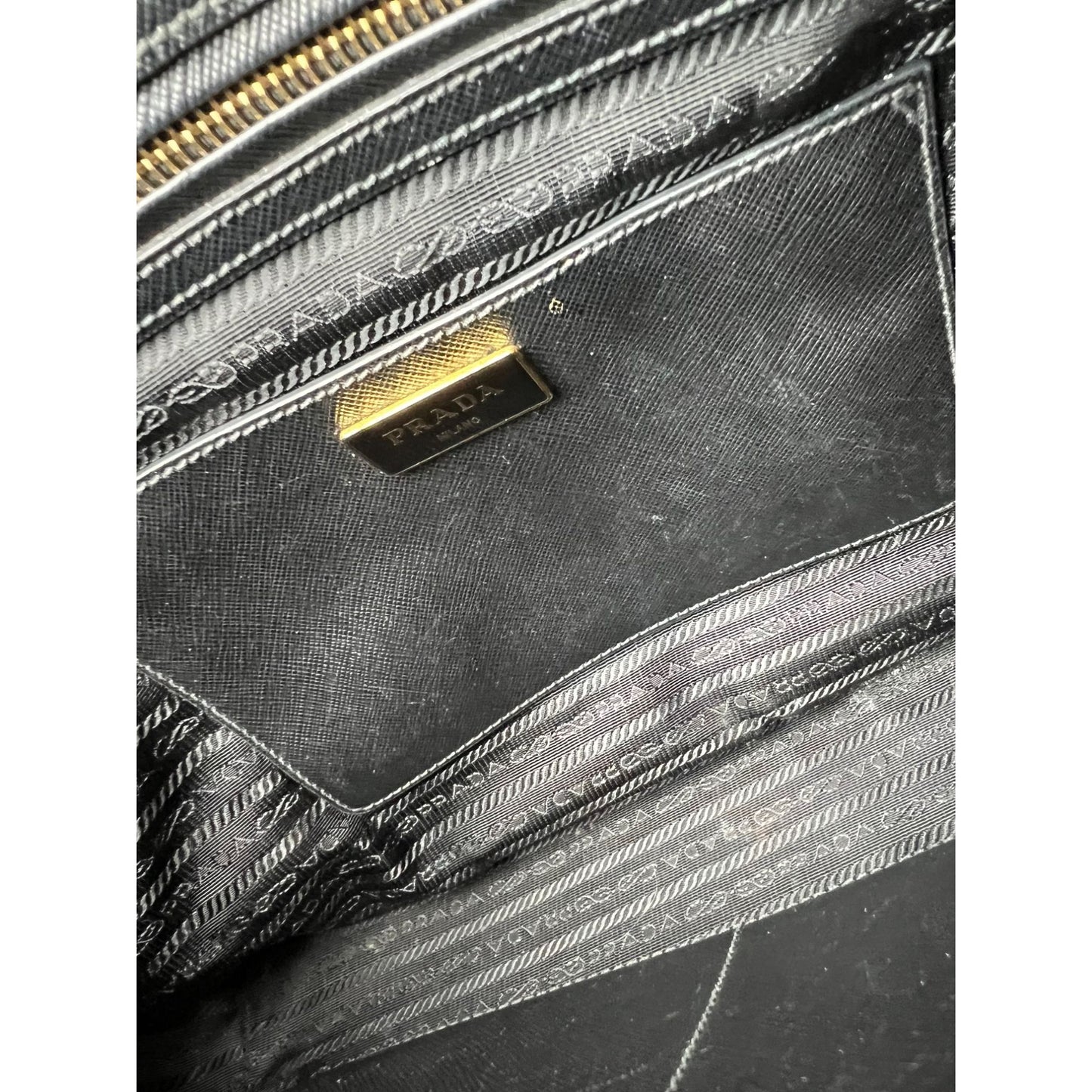 
                  
                    Prada Saffiano Leather Double Zip Black Tote Bag
                  
                