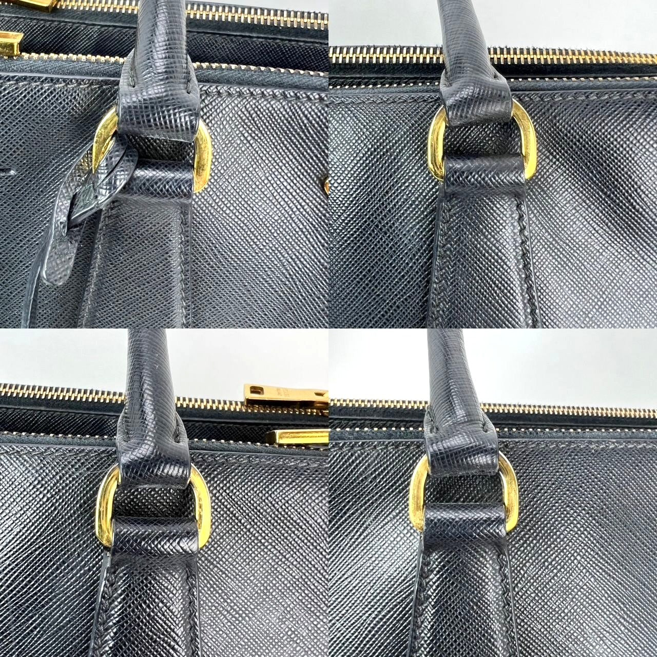 
                  
                    Prada Saffiano Leather Double Zip Black Tote Bag
                  
                
