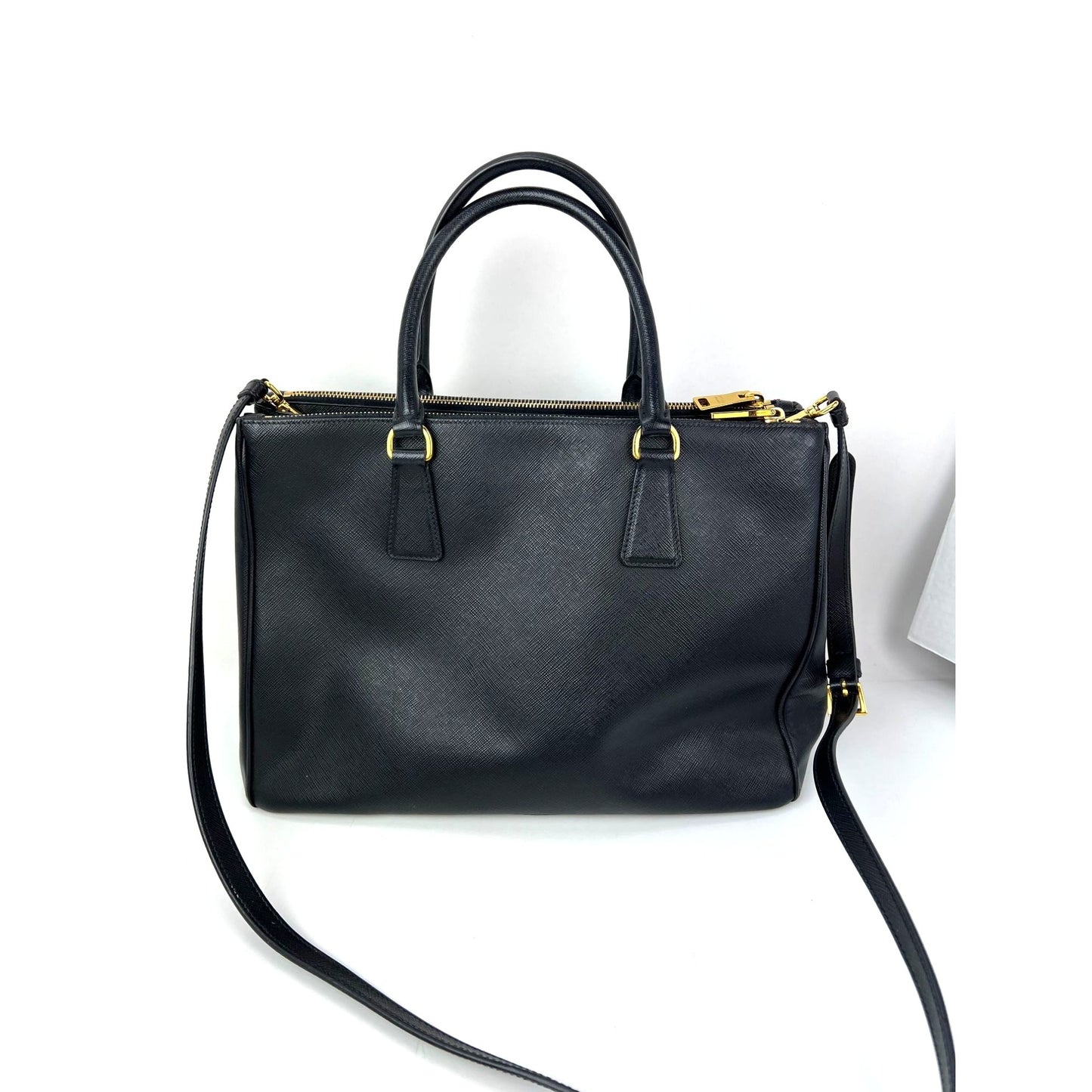 
                  
                    Prada Saffiano Leather Double Zip Black Tote Bag
                  
                