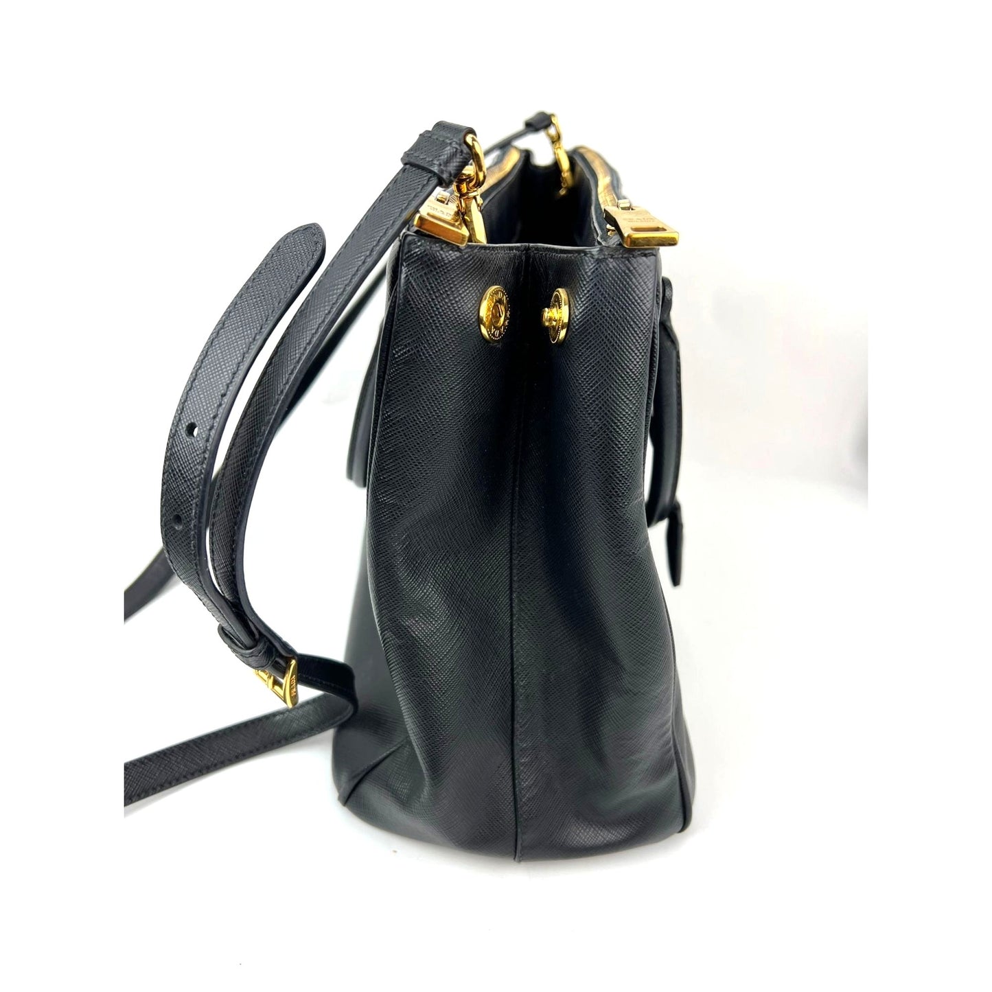 
                  
                    Prada Saffiano Leather Double Zip Black Tote Bag
                  
                