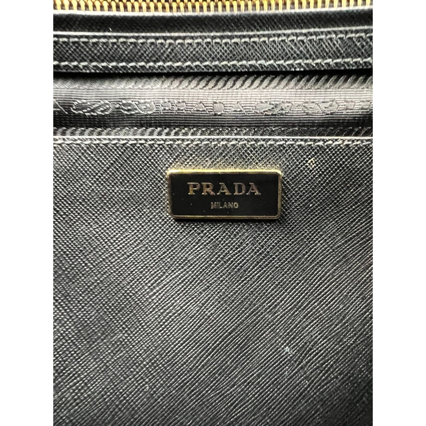 
                  
                    Prada Saffiano Leather Double Zip Black Tote Bag
                  
                