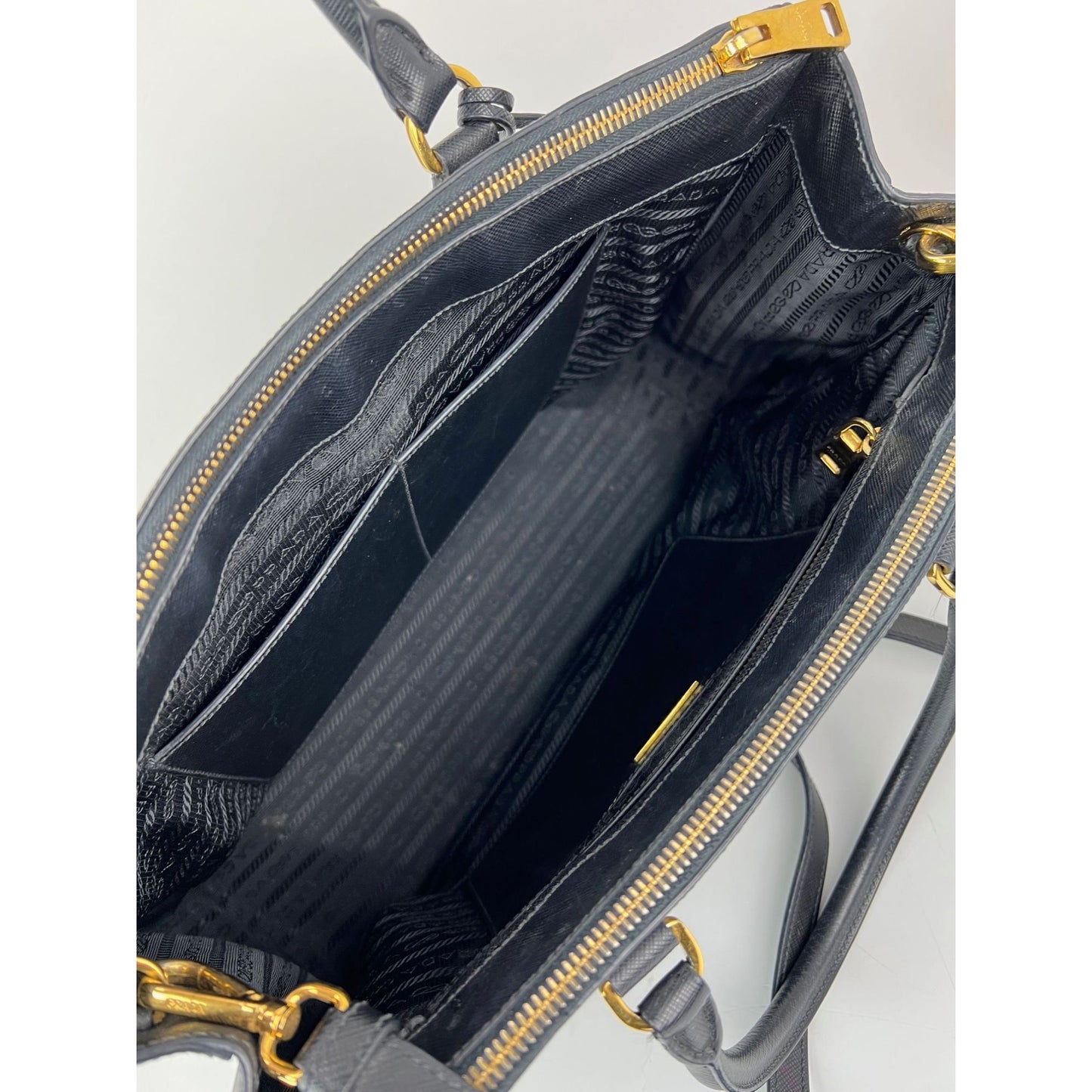 
                  
                    Prada Saffiano Leather Double Zip Black Tote Bag
                  
                