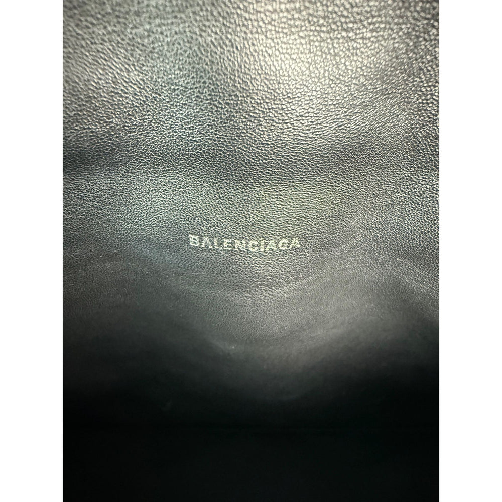 
                  
                    Balenciaga Large Crush Leather Matte Black Quilted  Shoulder Bag
                  
                