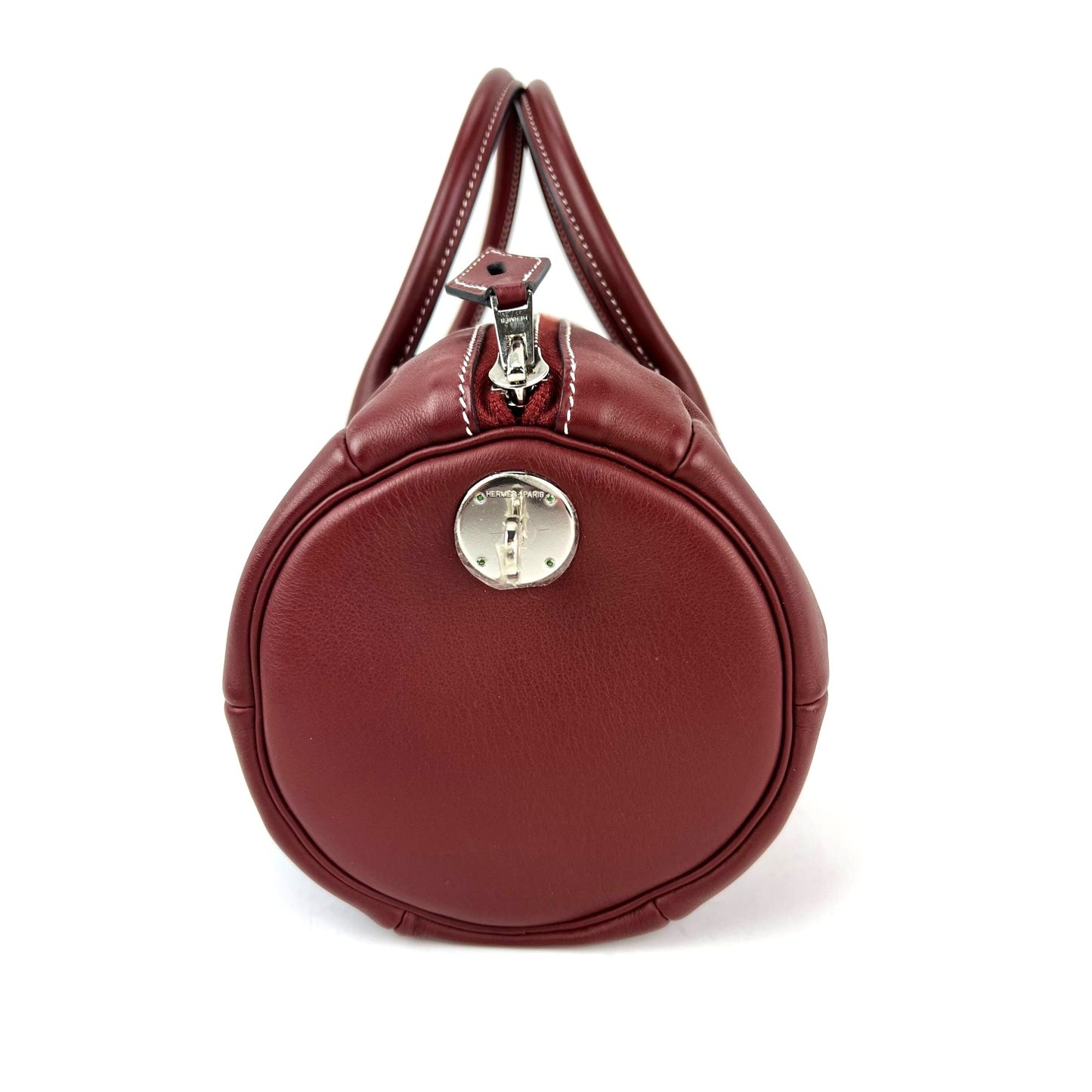 
                  
                    Hermes Polochon 1925 Size 30 Havane Leather Boston Bag
                  
                