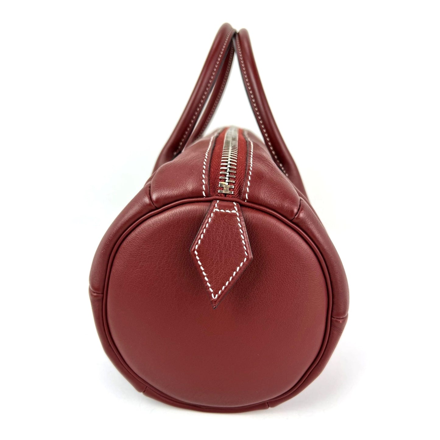 
                  
                    Hermes Polochon 1925 Size 30 Havane Leather Boston Bag
                  
                