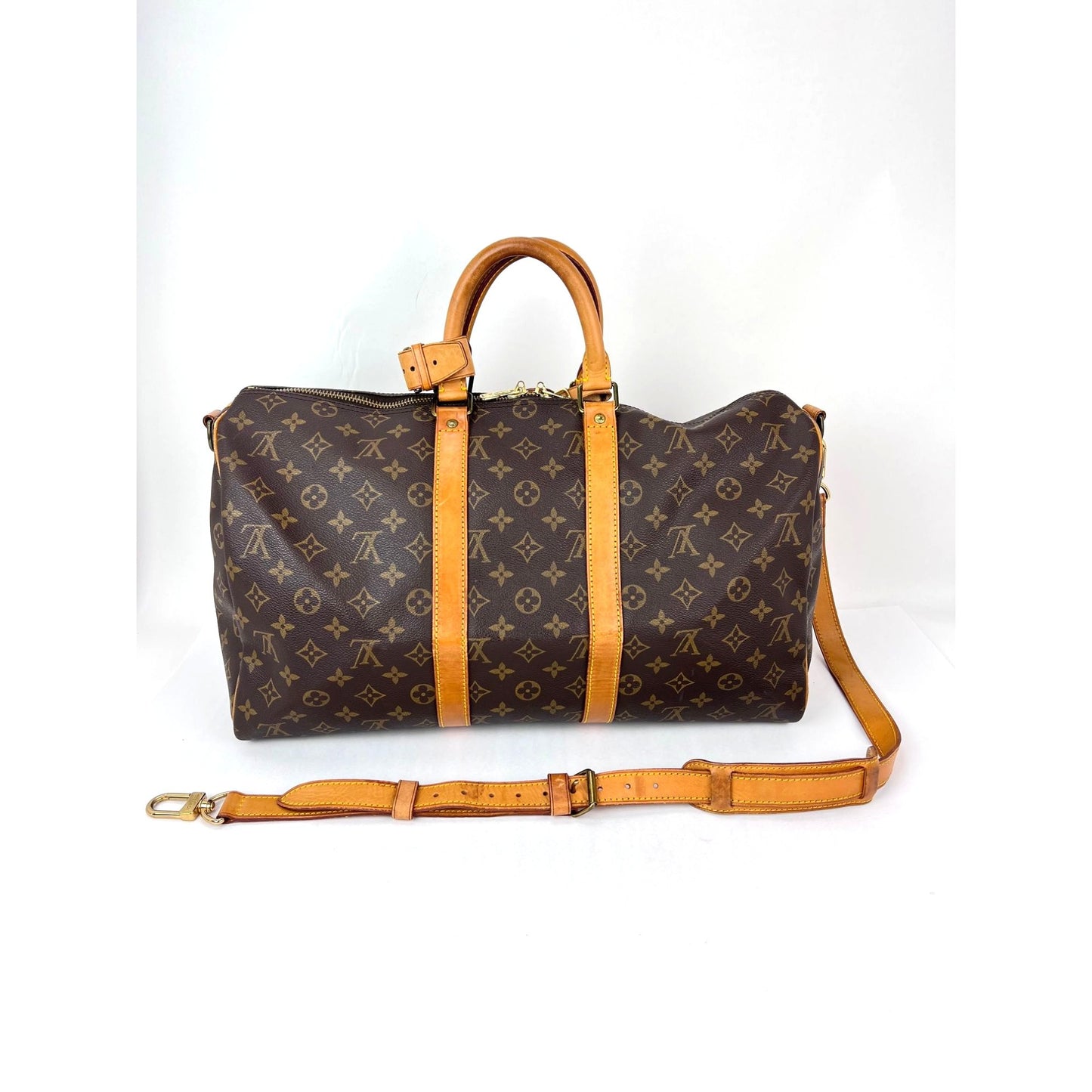 
                  
                    Louis Vuitton Keepall 45 Bandouliere  Monogram Canvas Duffle Bag Luggage
                  
                